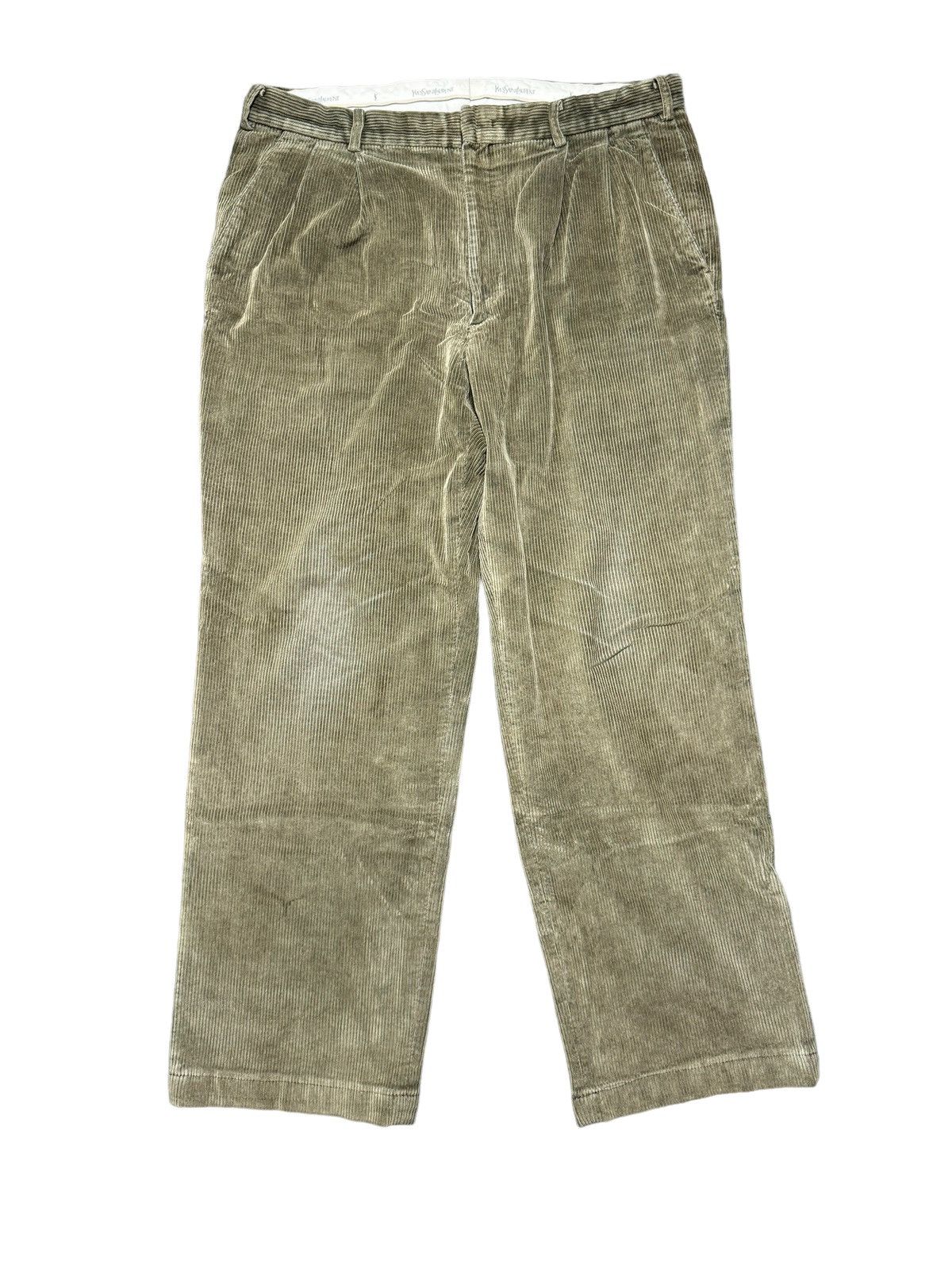 Yves Saint Laurent VINTAGE YSL YVES SAINT LAURENT CORDUROY PANT Size US 34 / EU 50 - 3 Thumbnail