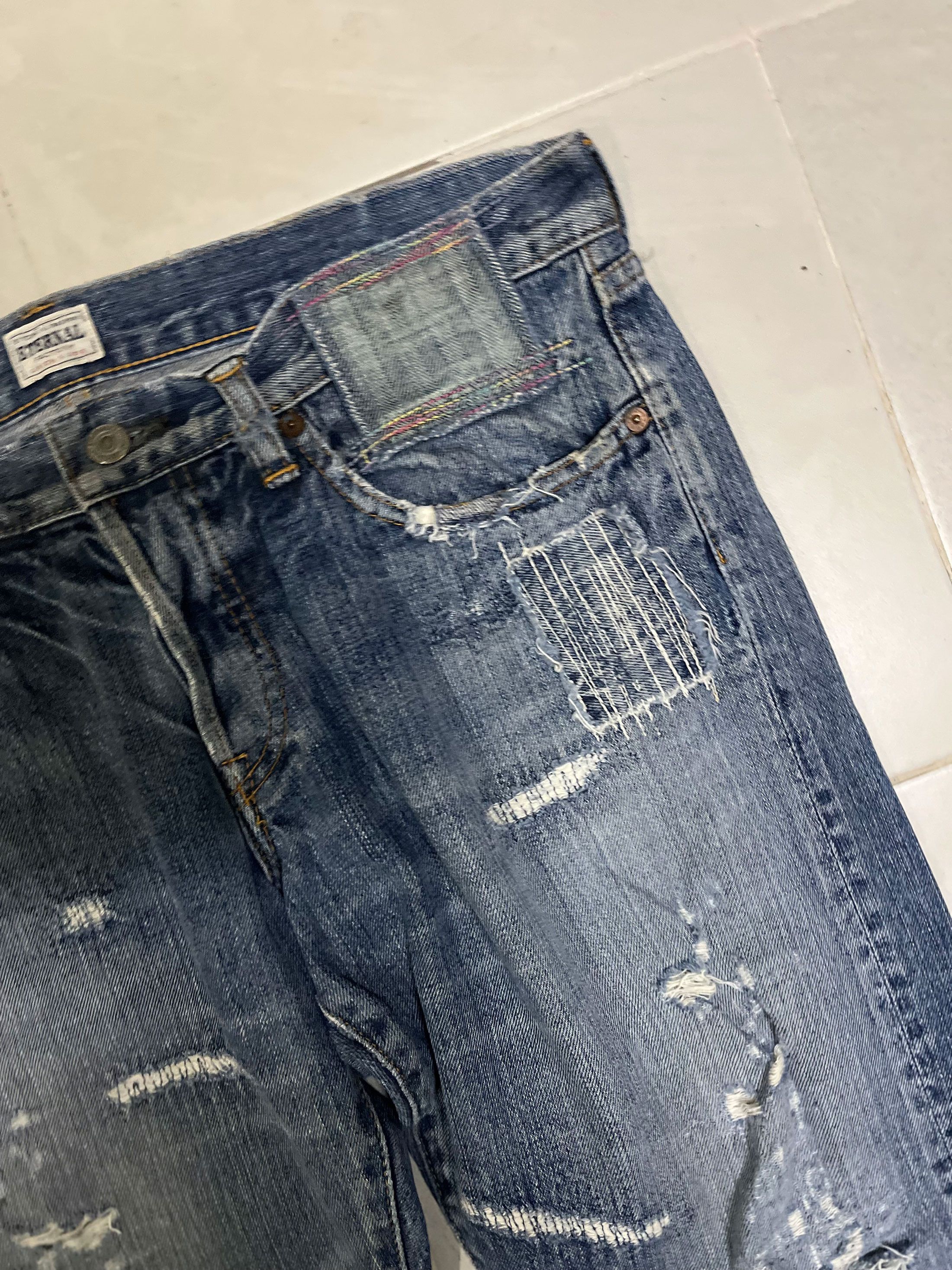 Eternal × Japanese Brand Eternal Japan Washed Ripped Jeans Low Rise Size US 34 / EU 50 - 3 Thumbnail