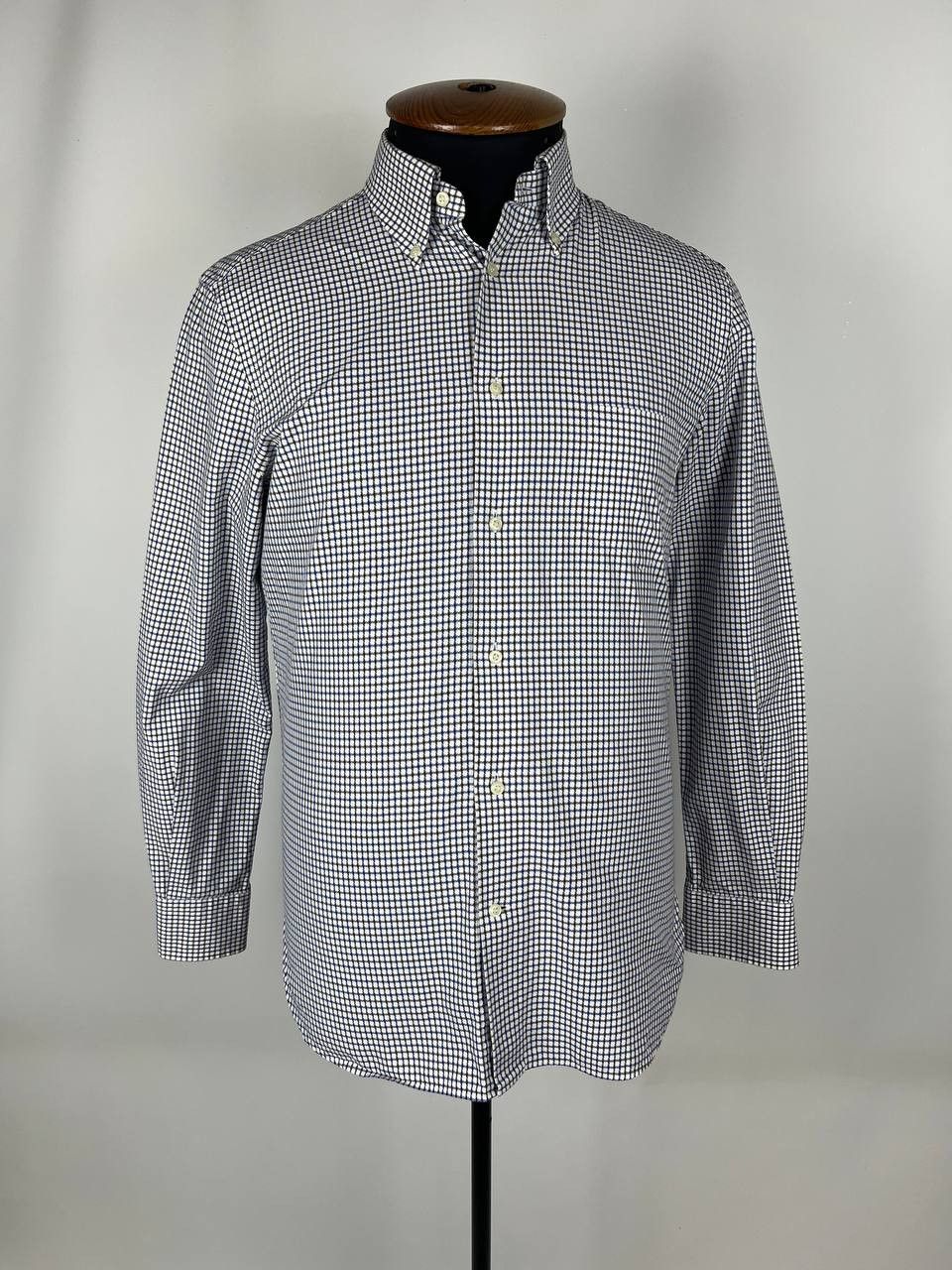 Boggi Boggi Formal Shirt Mens (UK) 40 Plaid Pattern Button Neck Size US M / EU 48-50 / 2 - 1 Thumbnail