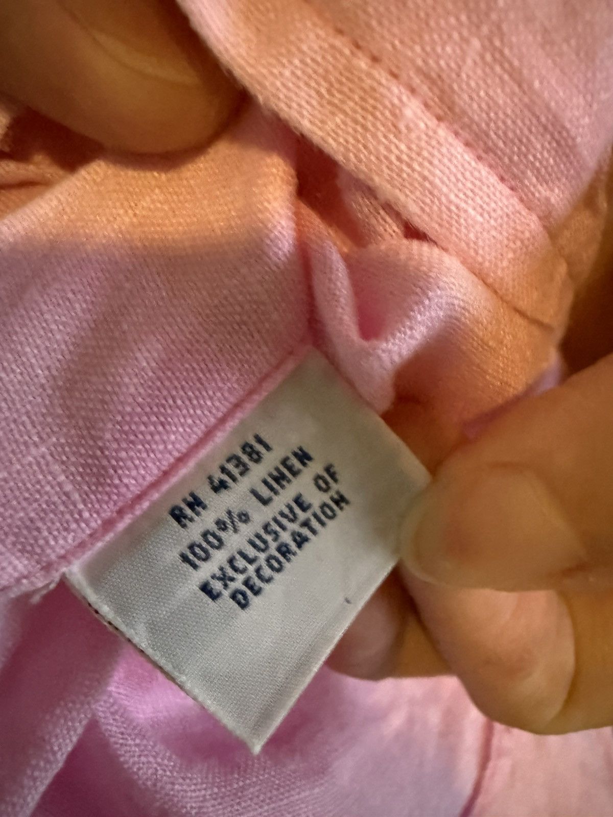 Polo Ralph Lauren Polo Ralph Lauren Linen Shirt Pink Size US XXL / EU 58 / 5 - 7 Thumbnail