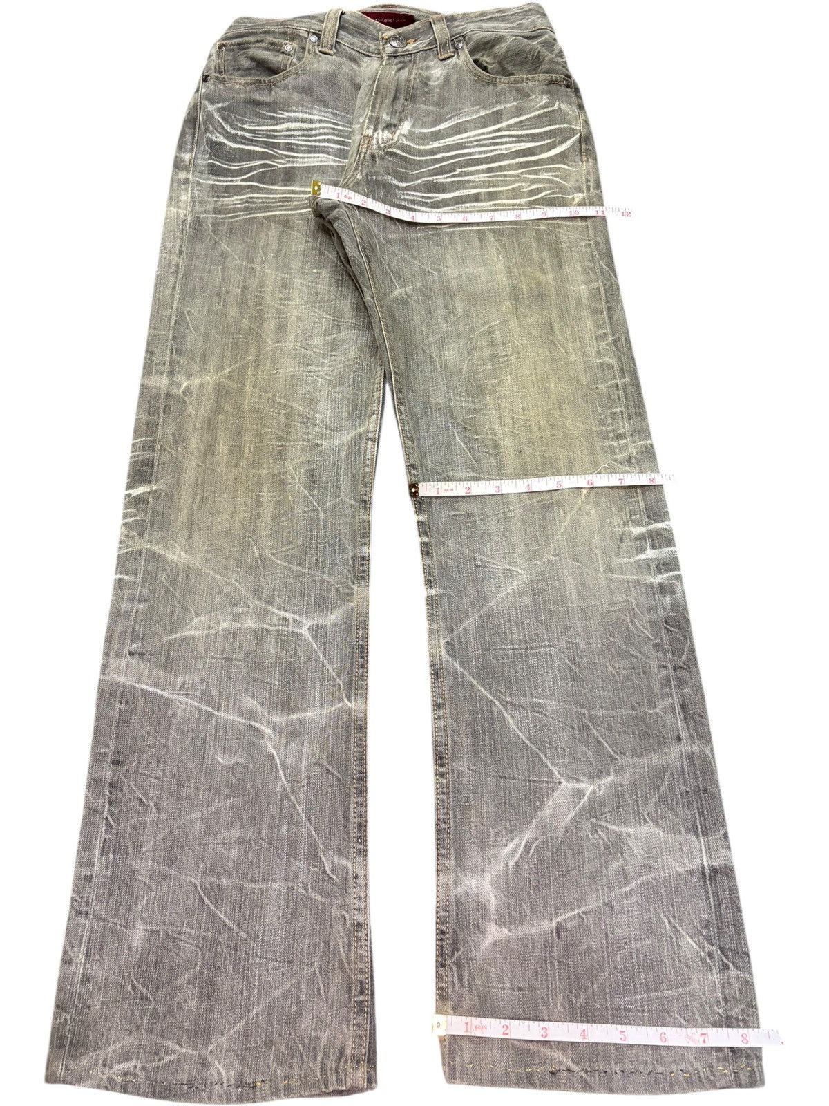 Edwin Vintage Anti Label Faded Wash Distressed Bootcut Jeans Size US 27 - 8 Thumbnail