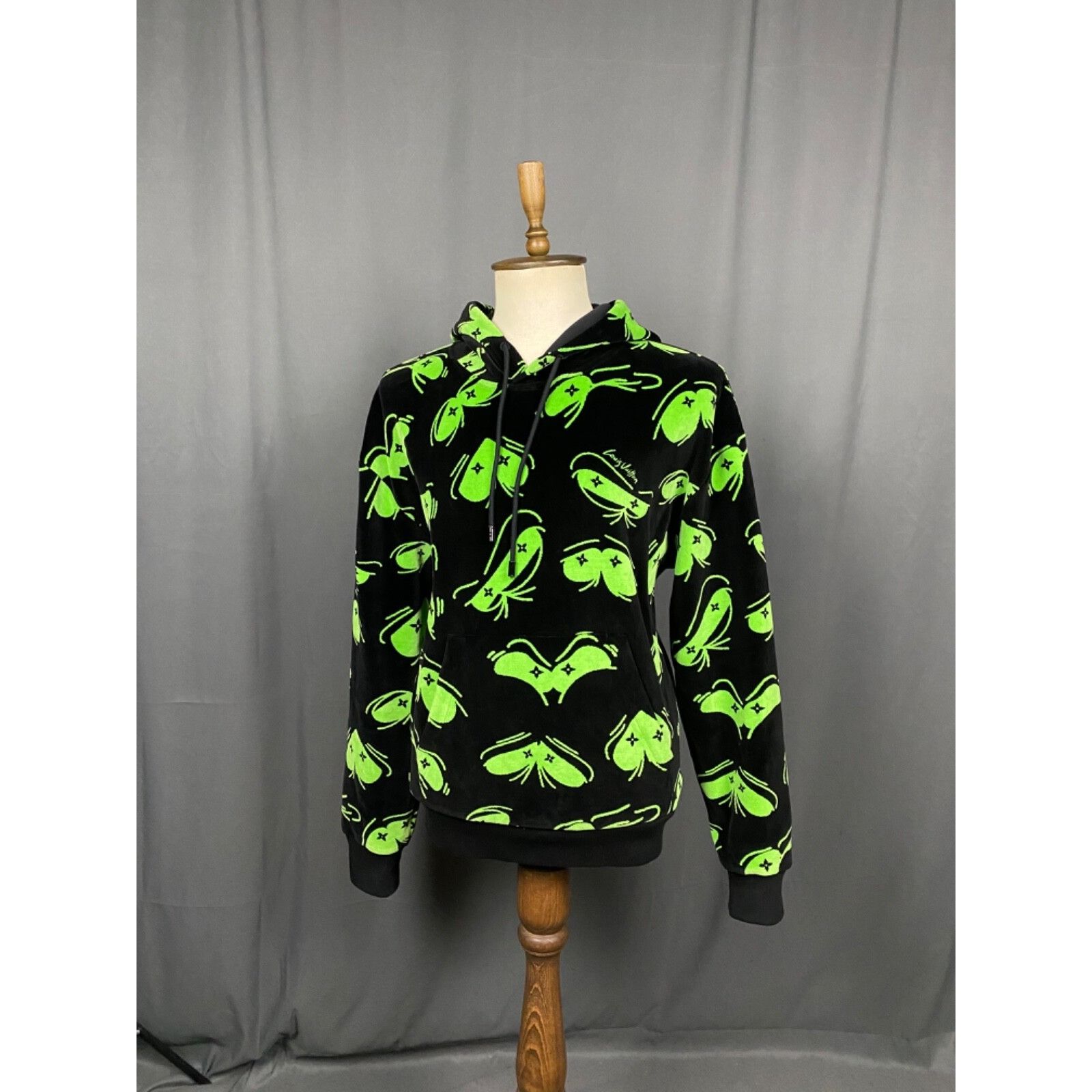 Louis Vuitton RARE! LV Louis Vuittons Eyes Graphic Jacquard Hoodie Black S Size US XL / EU 56 / 4 - 2 Thumbnail