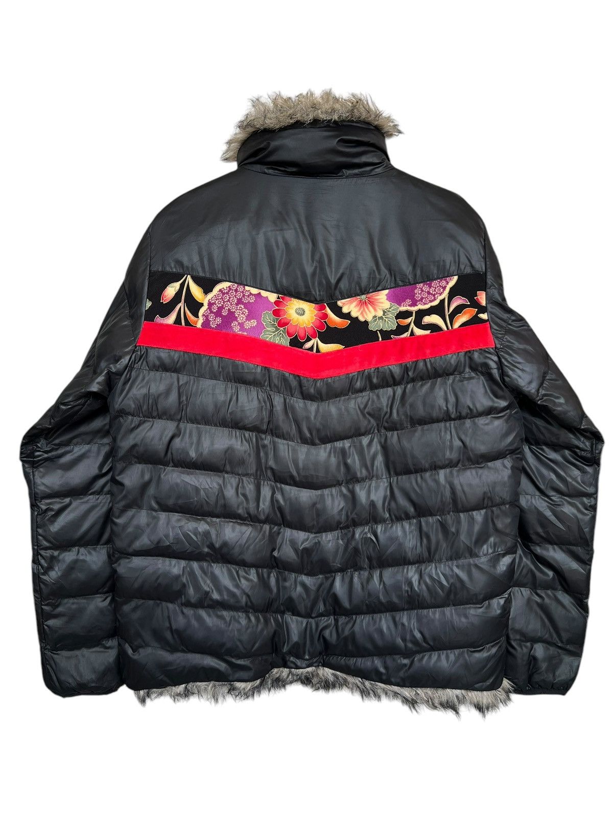 Japanese Brand Sukajan Floral Sakura Sukajan Japan Reversible Fur Jacket Size US M / EU 48-50 / 2 - 3 Thumbnail