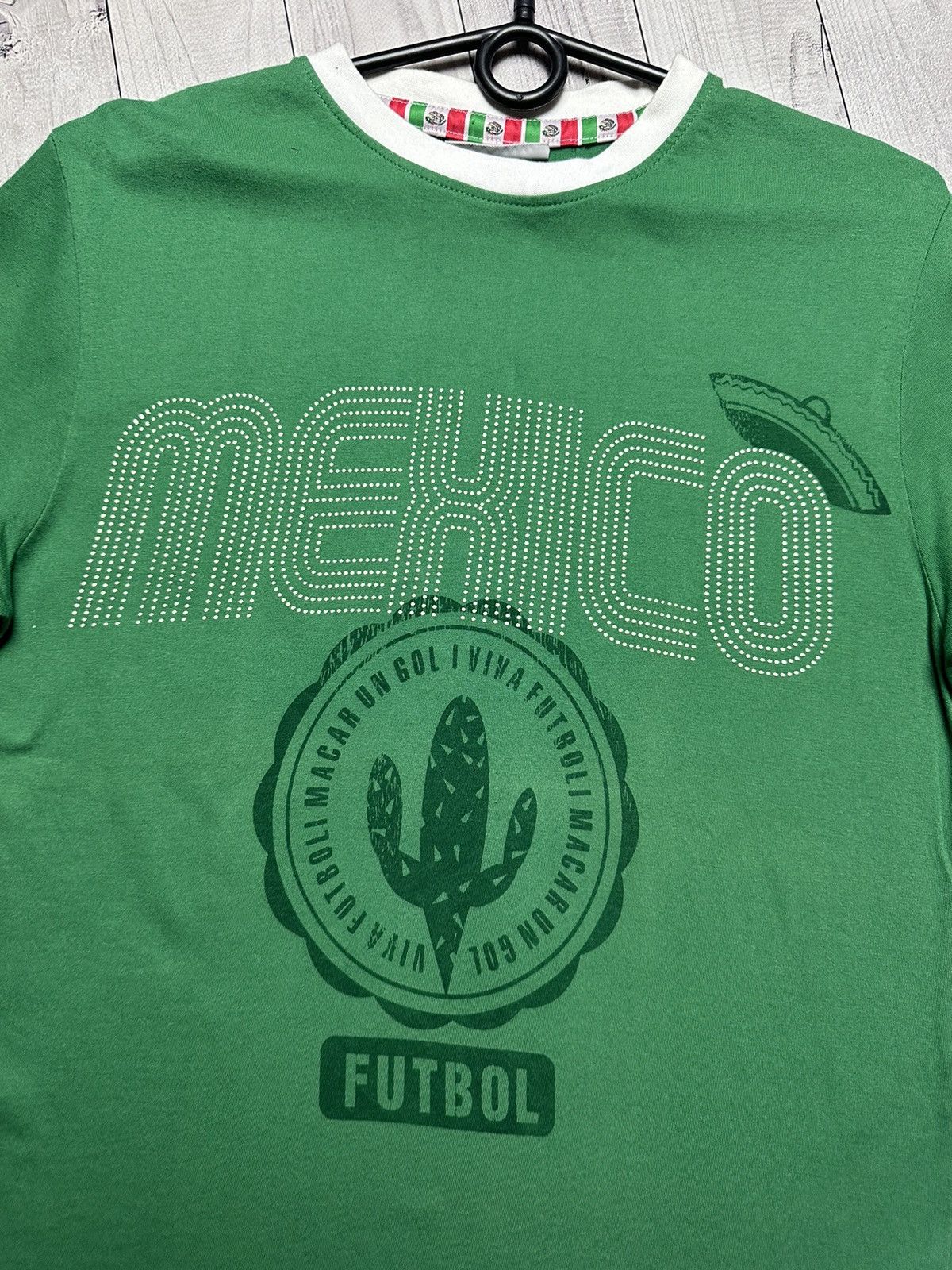 Vintage Vintage Mexico tee green big logo 10 size S Size US S / EU 44-46 / 1 - 3 Thumbnail