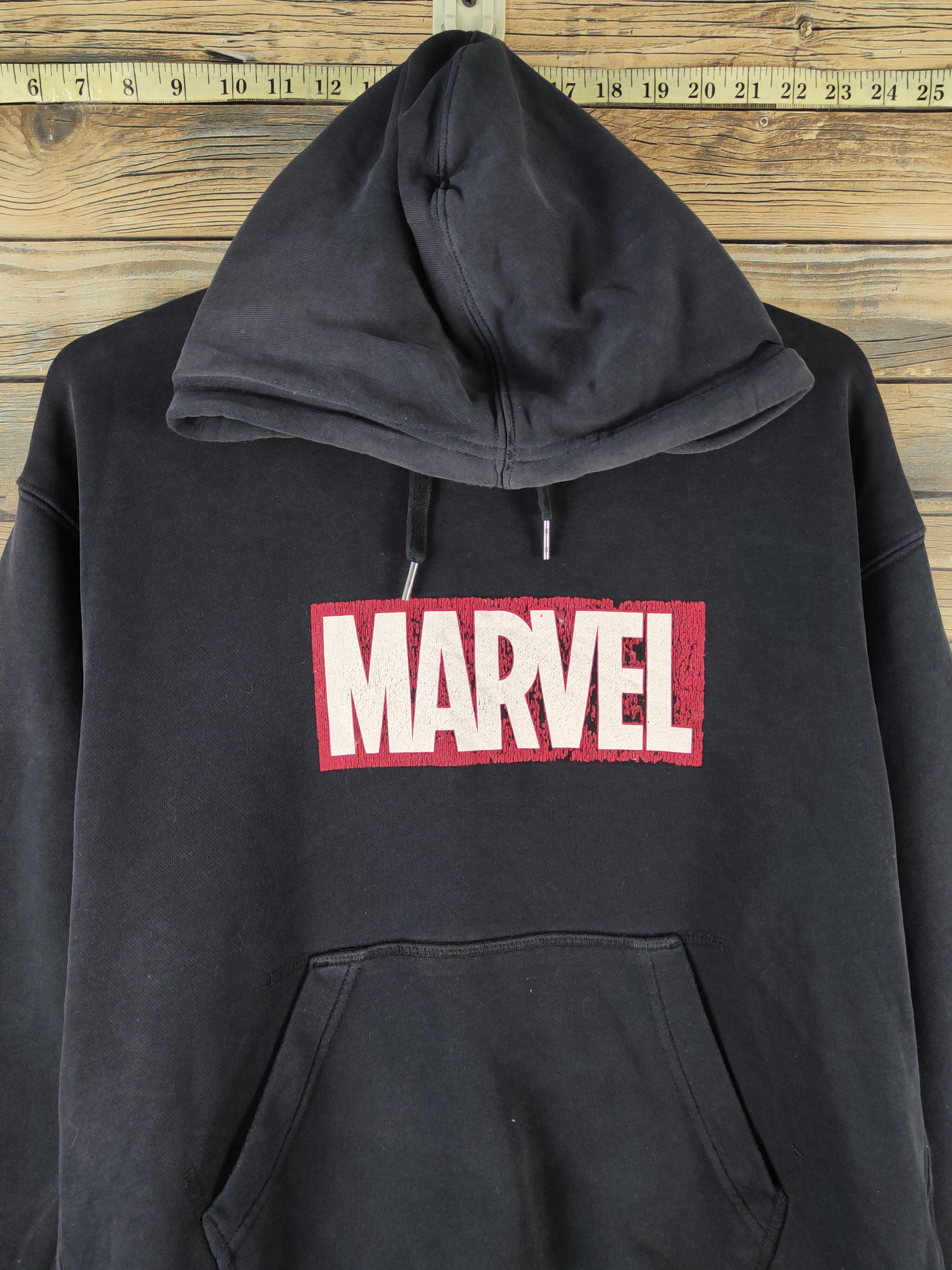 Marvel Comics DL Marvel Comics-GU Black Faded Hoodie Sweatshirts #2447 Size US M / EU 48-50 / 2 - 2 Thumbnail