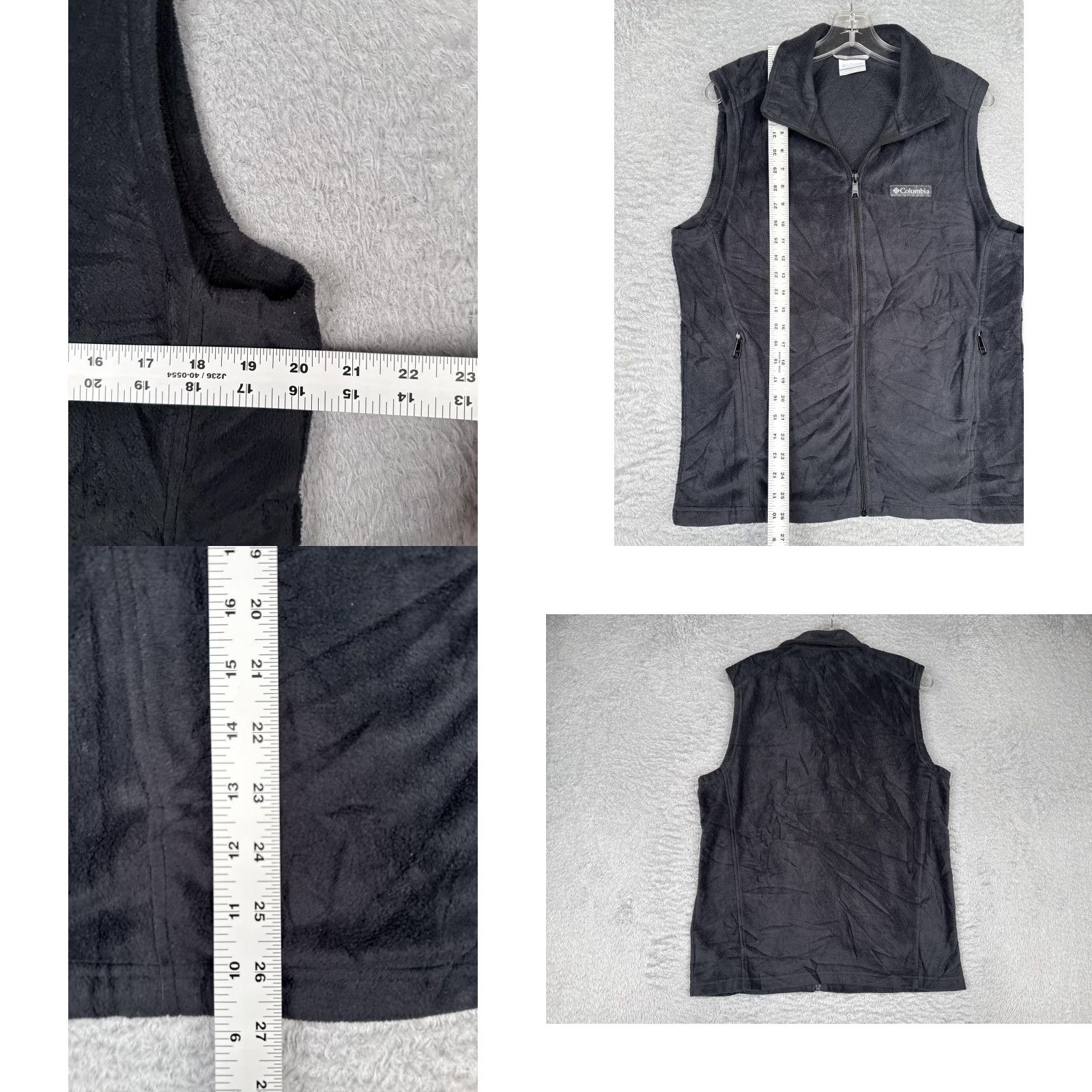 Vintage Columbia Vest Mens S Black Fleece Full Zip Pockets Outdoor Hiking Sleeveless Casual Travel Size US S / EU 44-46 / 1 - 8 Thumbnail