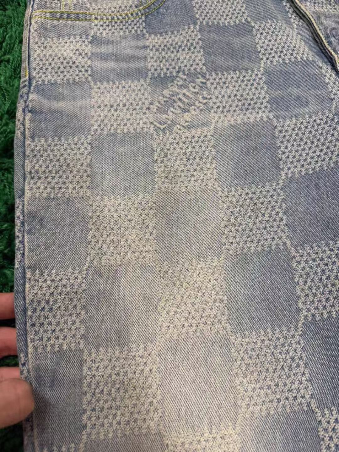 Louis Vuitton Louis Vuitton Checkered Logo Flared Jeans-yw Size US 34 / EU 50 - 8 Thumbnail