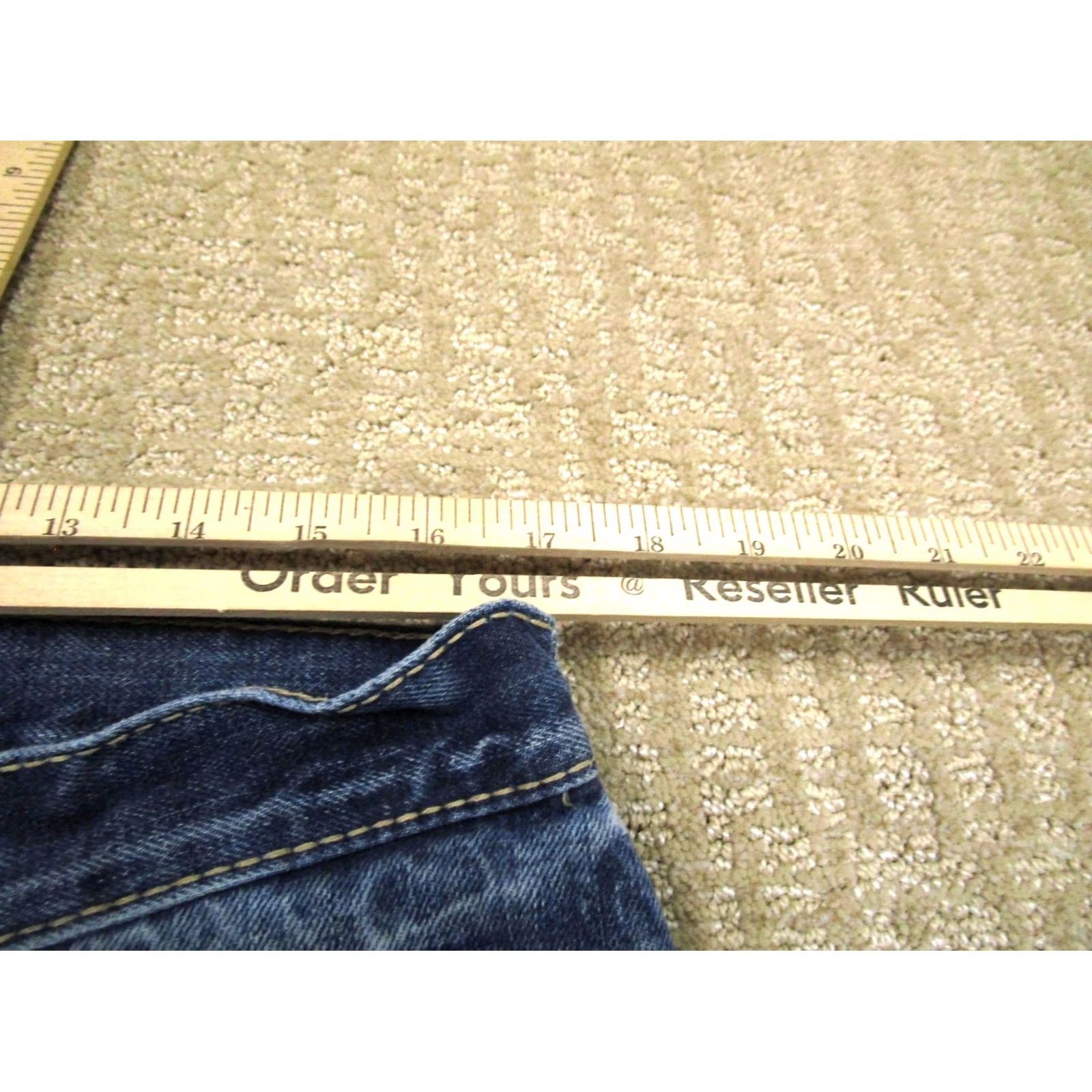Ariat Ariat Jeans Bootcut Denim 34x32 Blue Light Wash Grunge Rock 5-Pocket Logo Mens Jeans Size US 34 / EU 50 - 7 Thumbnail