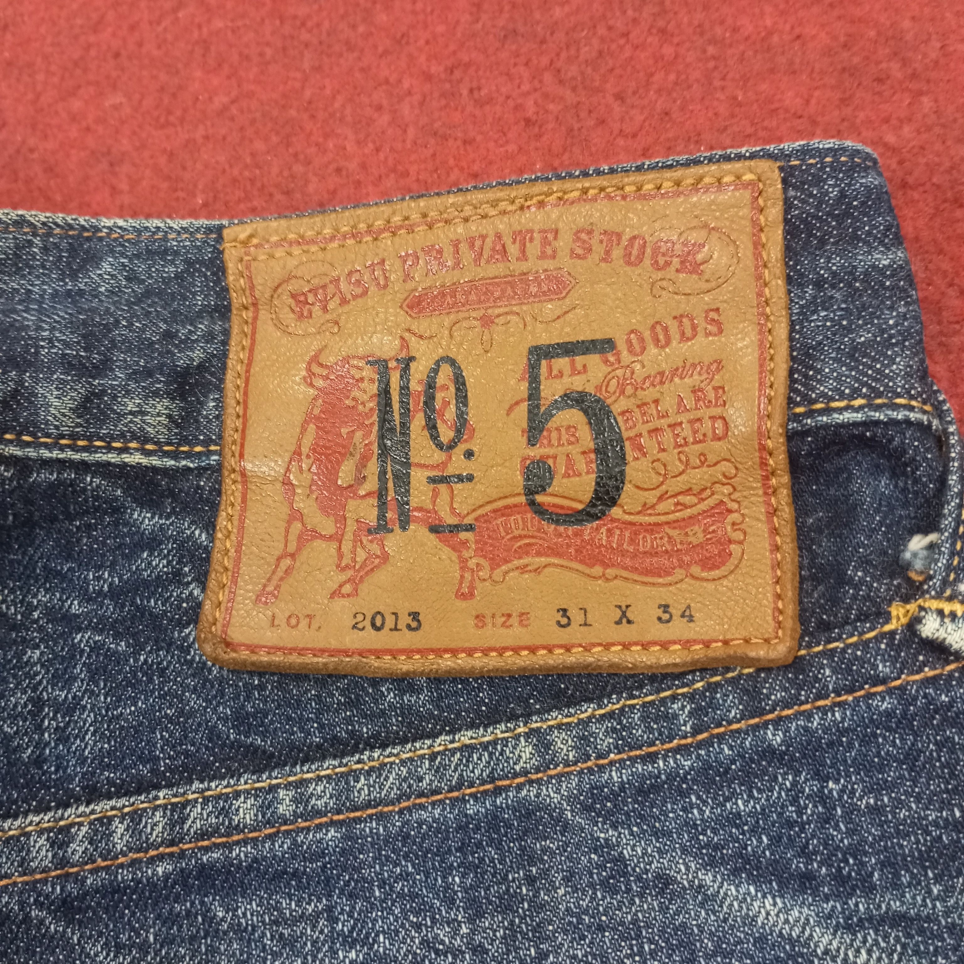 Evisu Evisu Jeans Japanese Brand Streetwear Custom Daicock Style Size US 31 - 15 Thumbnail