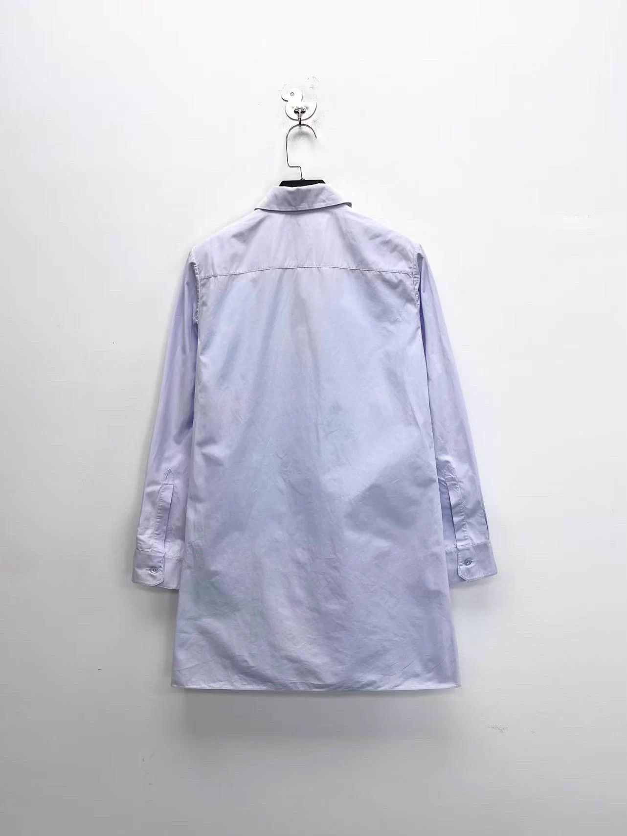 Dior Dior Light Blue Pleated Irregular Shirt Dress 38 Size XS / US 0-2 / IT 36-38 - 2 Thumbnail