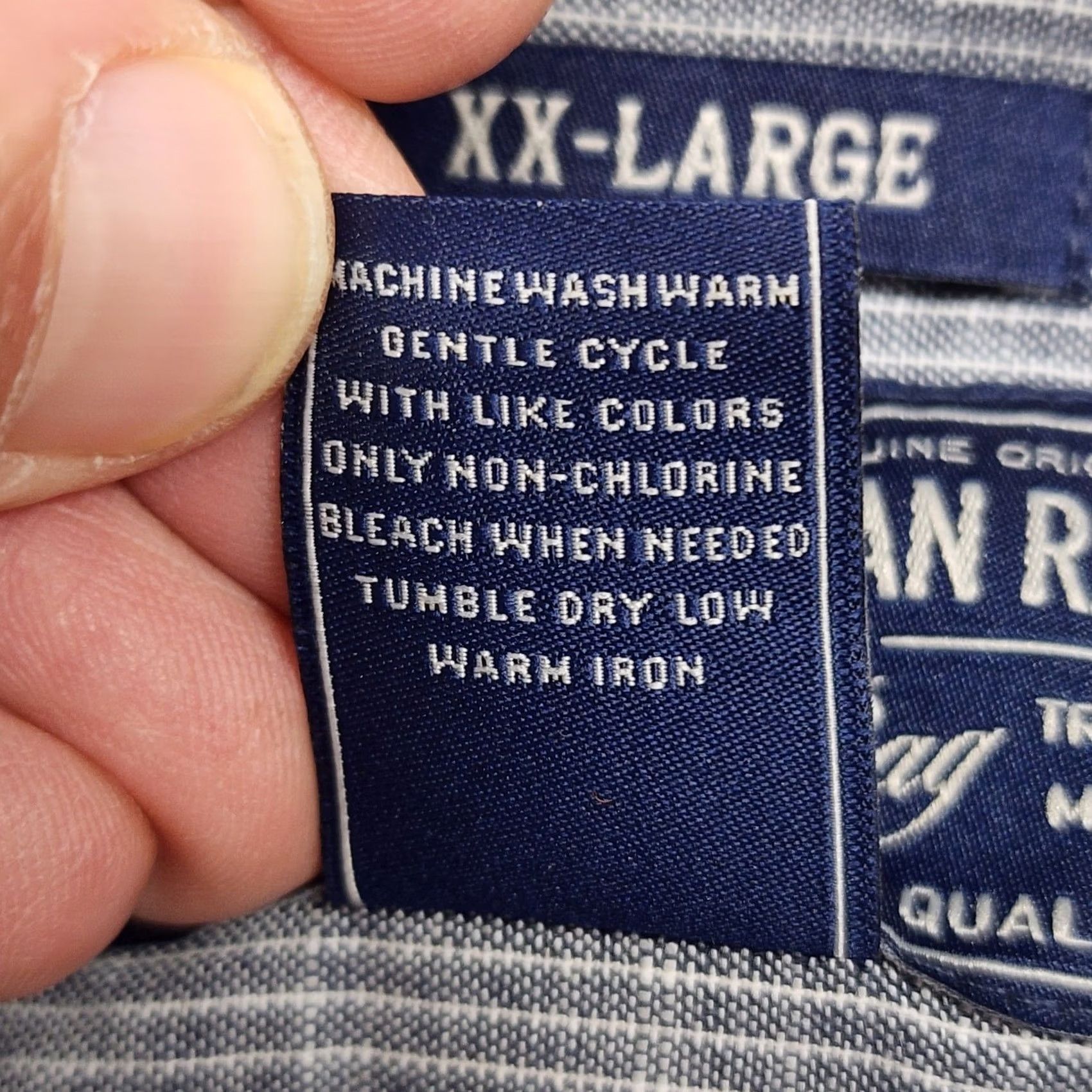 Vintage VINTAGE American Rag Shirt Mens 2XL Short Sleeve Pearl Snap Blue Woven 100% Cotton NEW Size US XXL / EU 58 / 5 - 4 Thumbnail