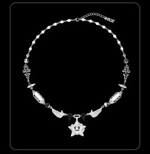 Jewelry Wings Stitching Star Necklace Size ONE SIZE - 4 Thumbnail