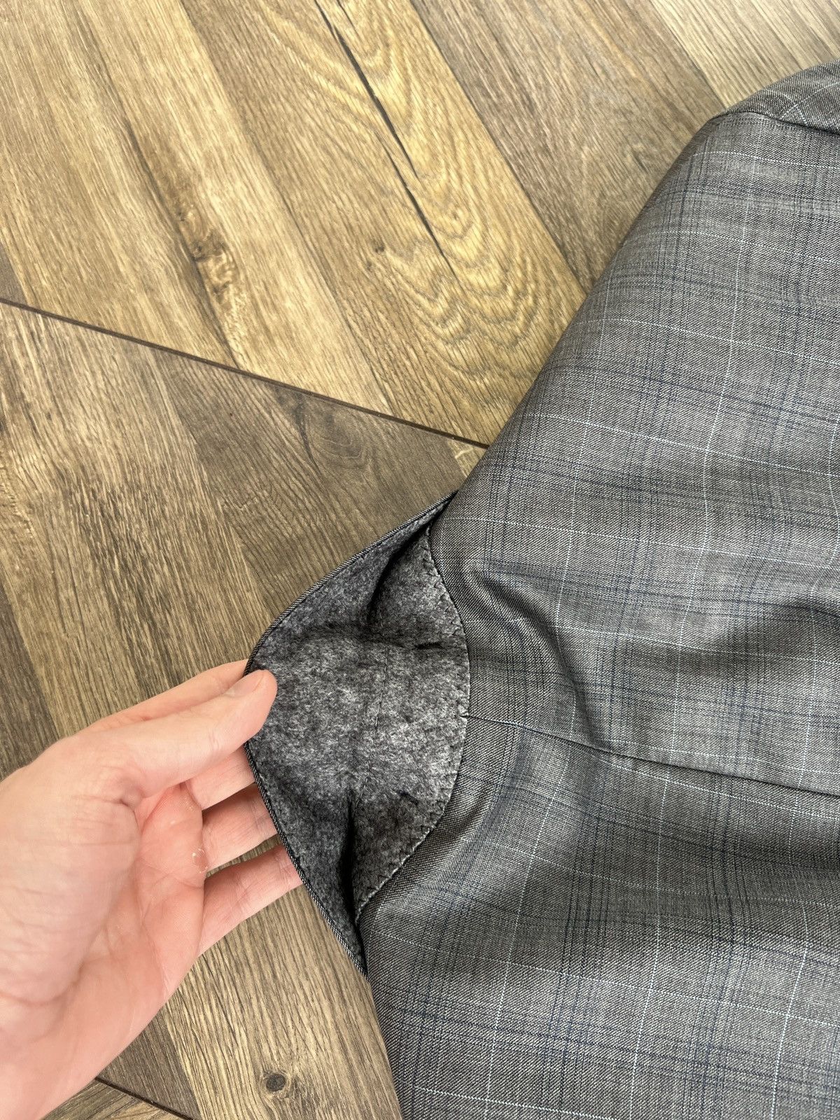 Designer × Vintage Vintage Eduard Dressler Grey Loro Piana Superfine Suit Size 54R - 18 Thumbnail