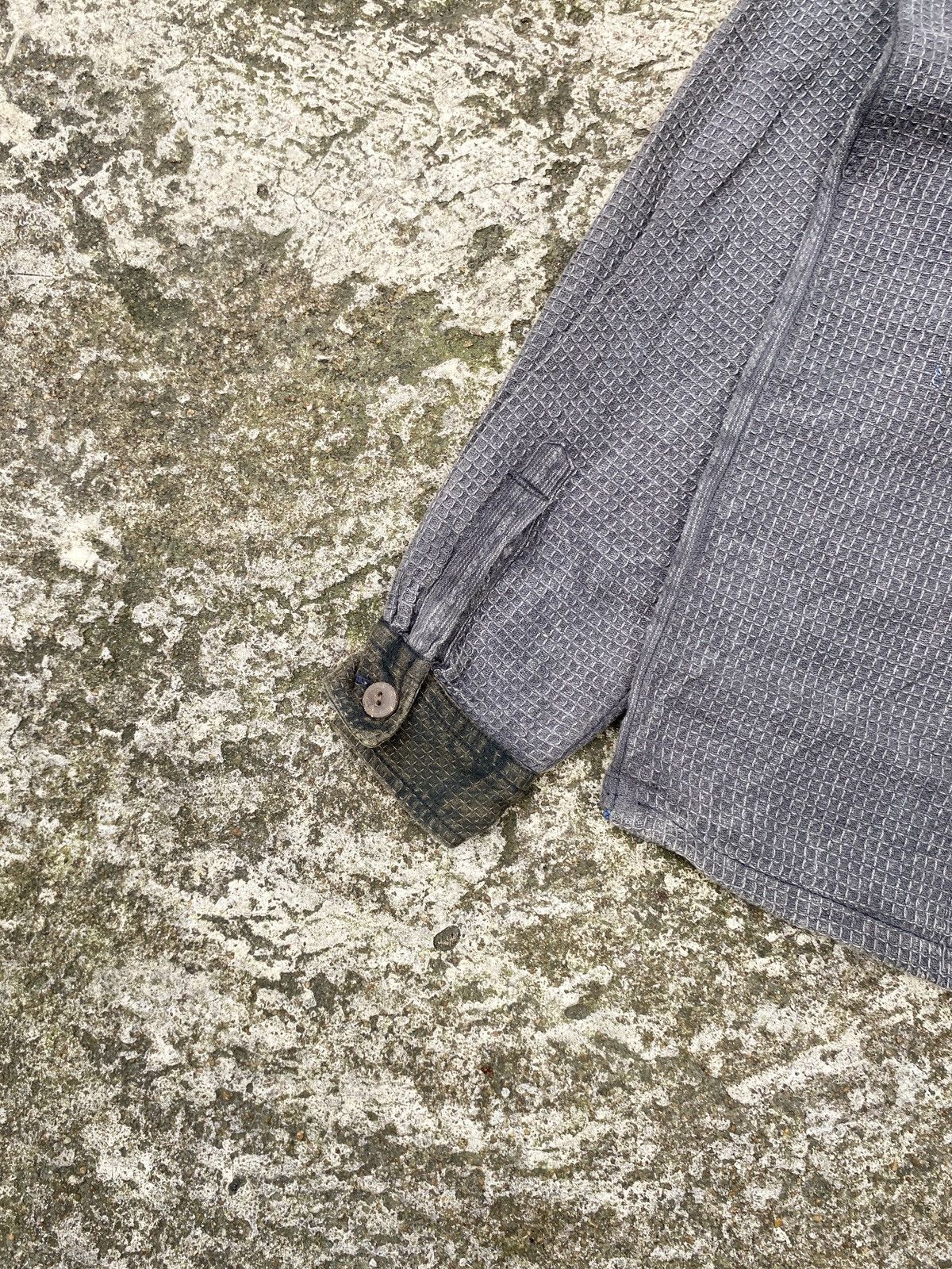 Hysteric Glamour × In The Attic × Japanese Brand Vintage Thermal Button Shirt Faded Patchwork Lgb style Size US M / EU 48-50 / 2 - 6 Thumbnail