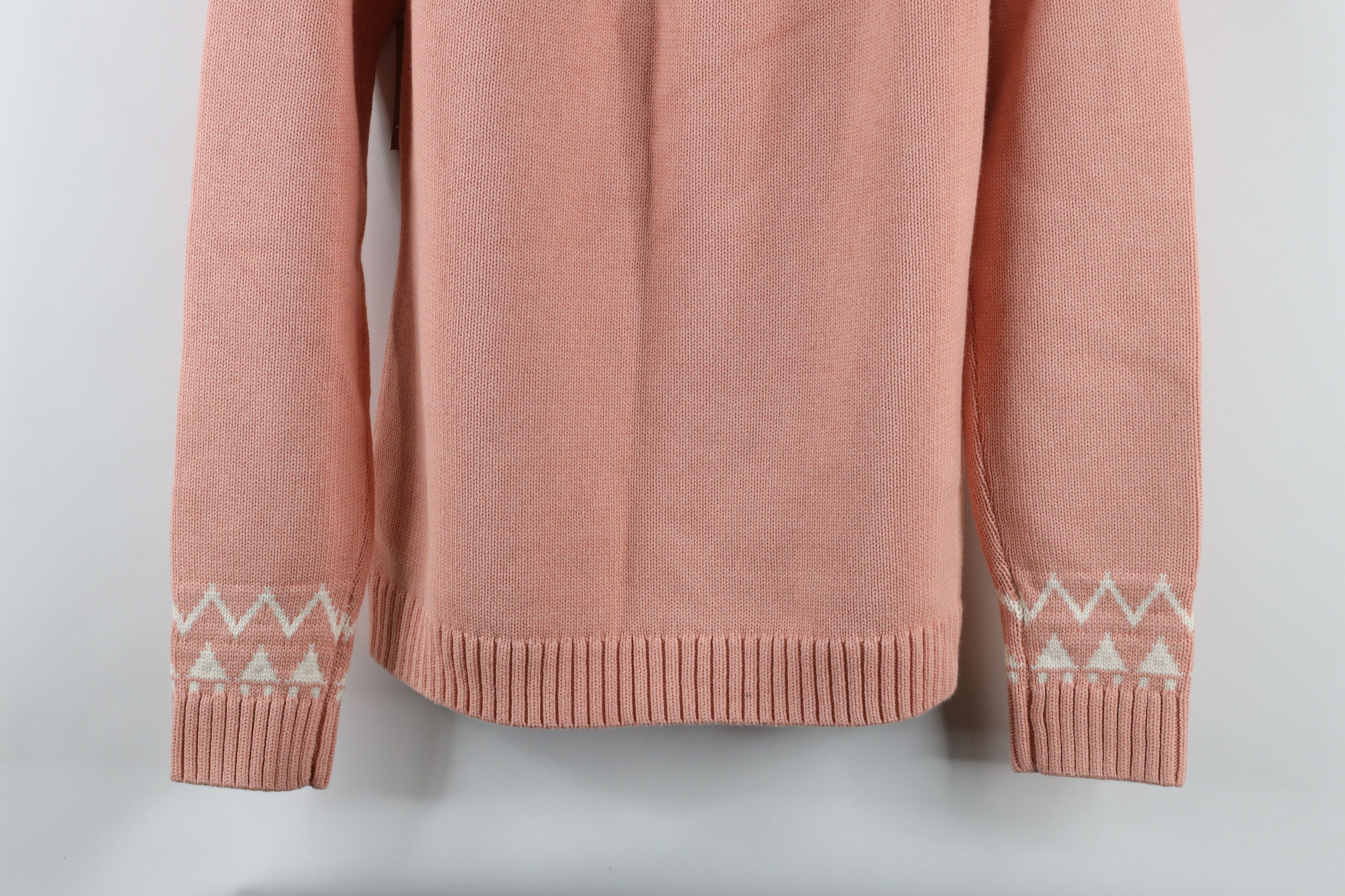 Duluth Trading Company × Vintage New Duluth Trading Co Fair Isle Turtleneck Sweater Pink Size S / US 4 / IT 40 - 9 Thumbnail