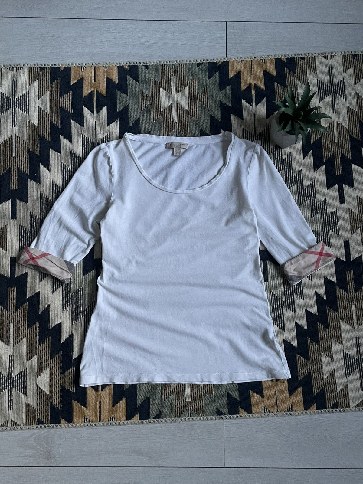 Burberry Burberry Brit Nova Check T-shirt Size XS / US 0-2 / IT 36-38 - 1 Thumbnail