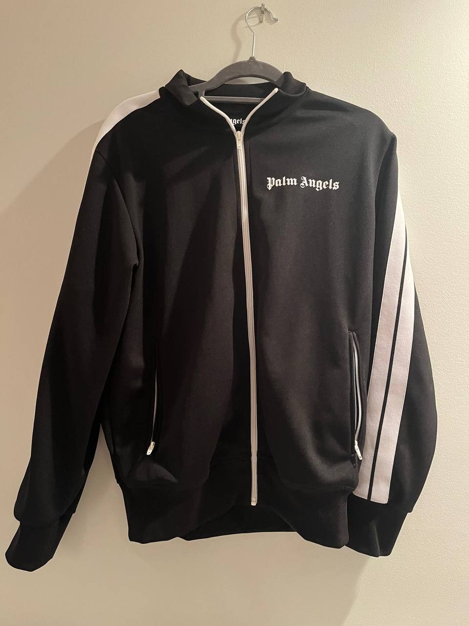 Palm Angels Palm Angels Classic Track Jacket 'Black/White' Size US L / EU 52-54 / 3 - 1 Thumbnail