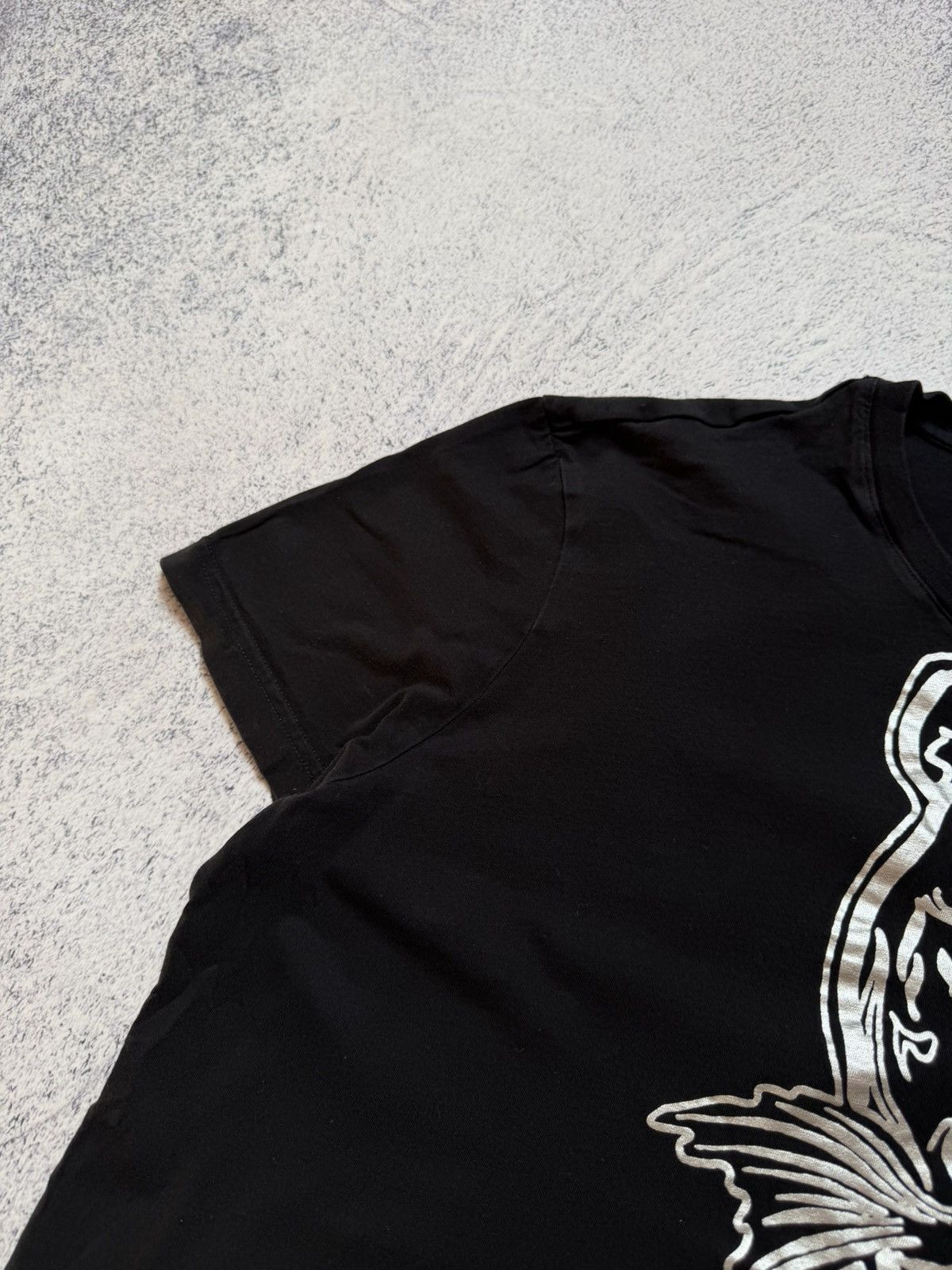 Versace VERSACE Tiger Big Cat Foil Metallic Graphic Tee Black Silver Size US XXL / EU 58 / 5 - 8 Thumbnail