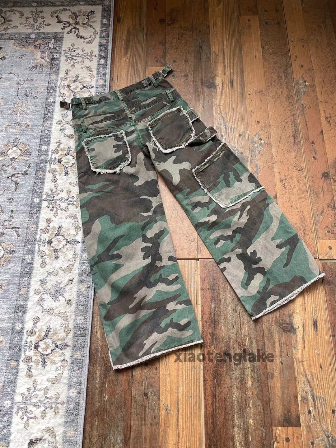 Vintage xtl retro loose baggy skate hiphop camo cargo pants Size US 32 / EU 48 - 5 Thumbnail
