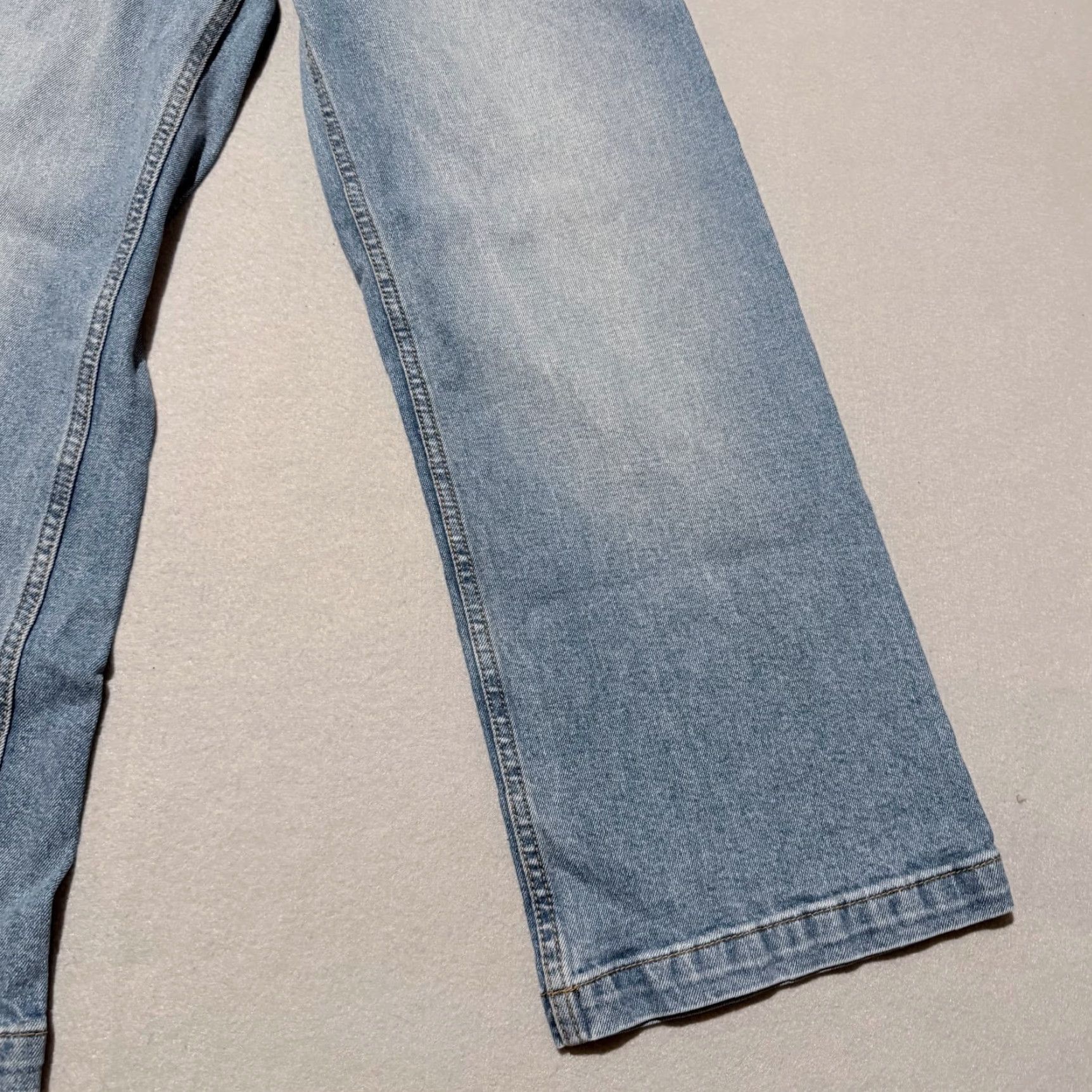 Vintage DRIFTWOOD Charlee Cropped Flare Jeans Womens Blue Denim Wide Leg Button Fly - 24 Size 42" / US 20 - 6 Thumbnail