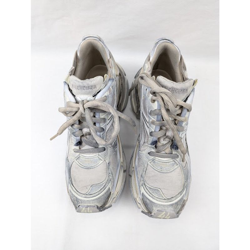 Balenciaga o1rshd1 Q:2 / Nylon/Suede/Mesh/w Runners in Beige Size US 11 / EU 44 - 16 Thumbnail