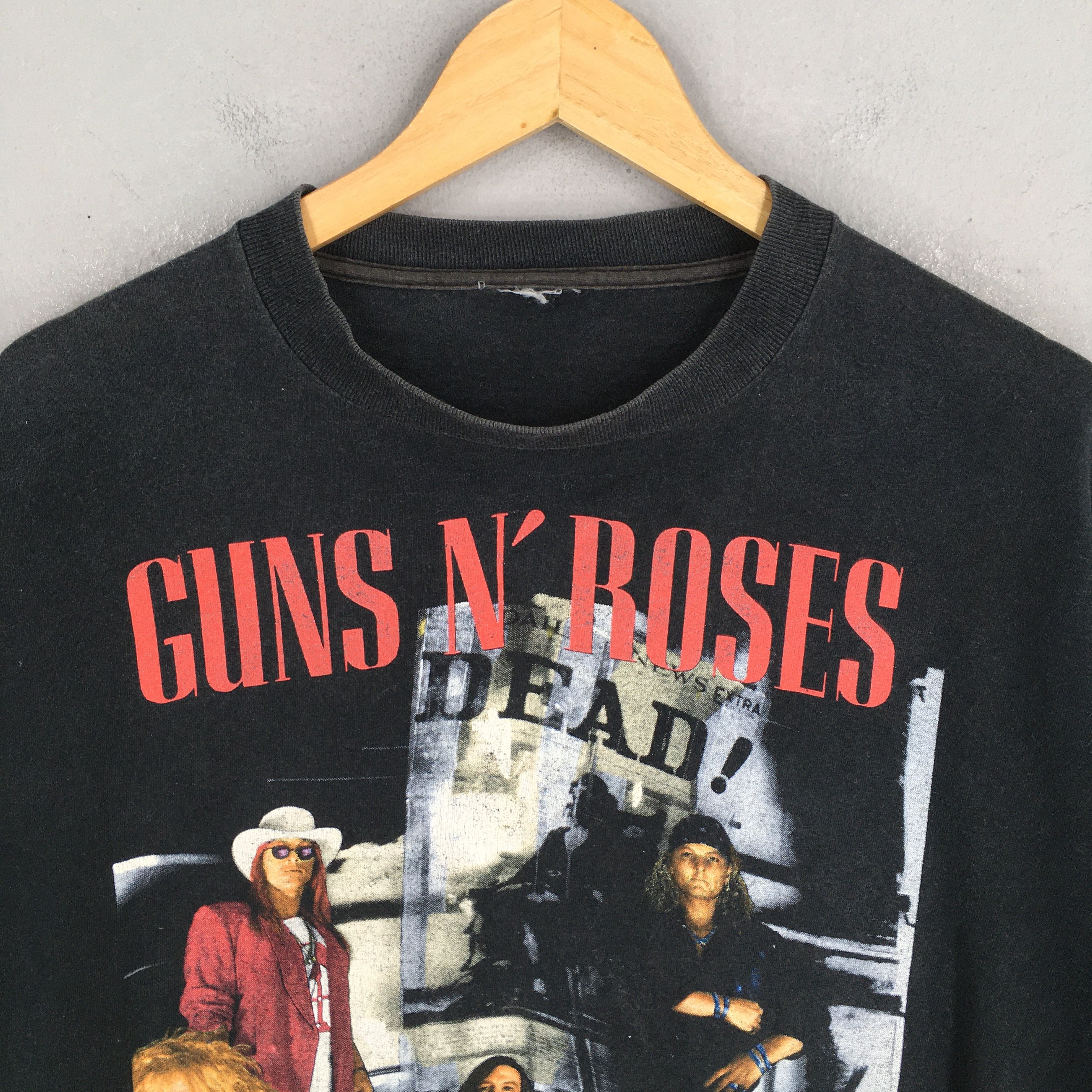 Band Tees × Guns N' Roses × Vintage Vintage 80's Gun N Roses Metal Glam Rock T shirt Medium Size US M / EU 48-50 / 2 - 2 Thumbnail