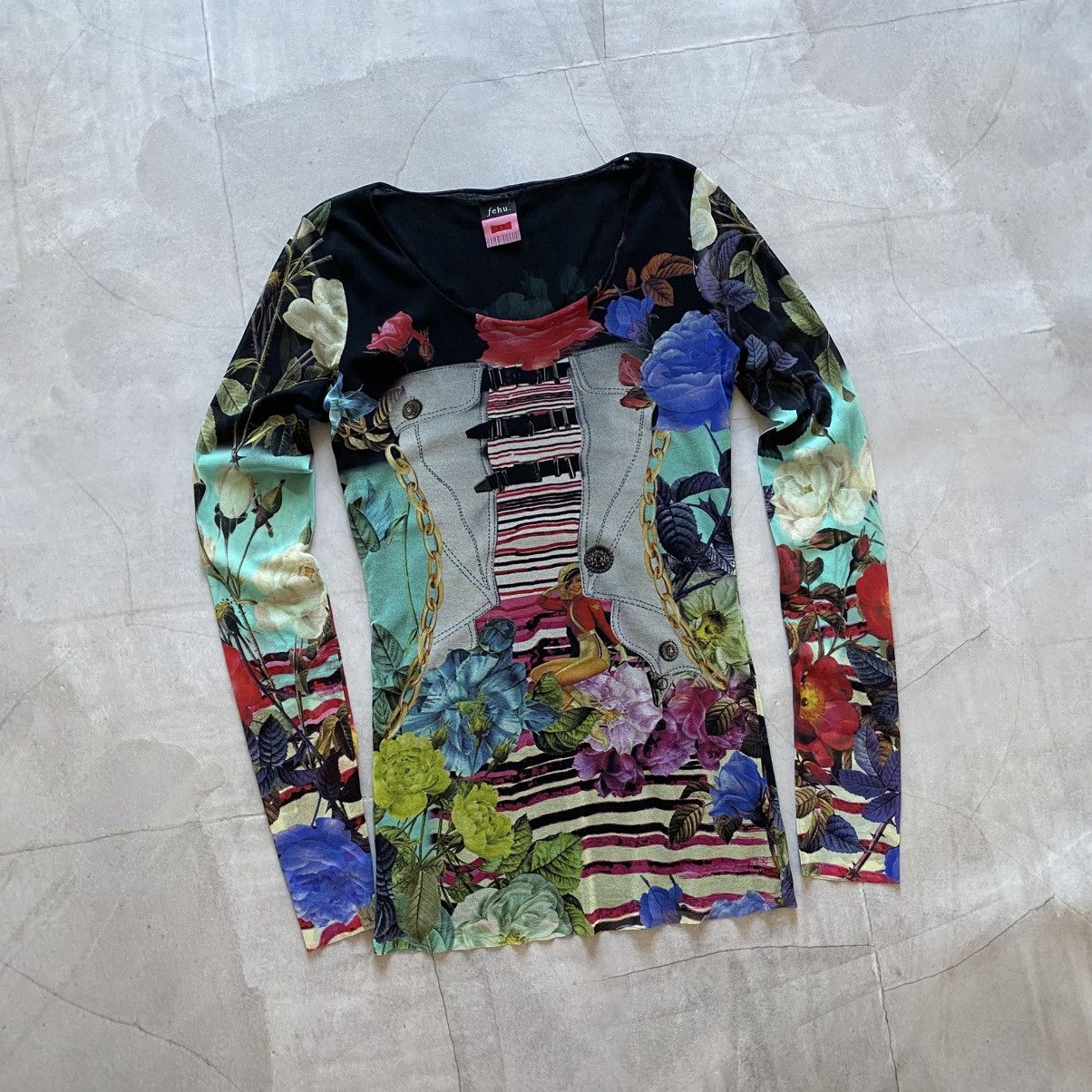 Cop Copine Abstract Mesh Hysteric Glamour Gaultier Vibe Long Sleeve Size XL / US 12-14 / IT 48-50 - 1 Thumbnail