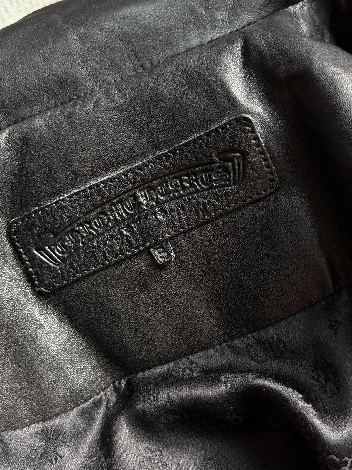 Chrome Hearts Black Leather Down Jacket Size US S / EU 44-46 / 1 - 10 Thumbnail
