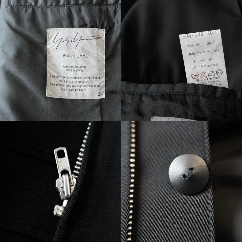 Yohji Yamamoto Yohji Yamamoto Yohji Yamamoto Black Wool Blazer Jacket Size US M / EU 48-50 / 2 - 7 Thumbnail