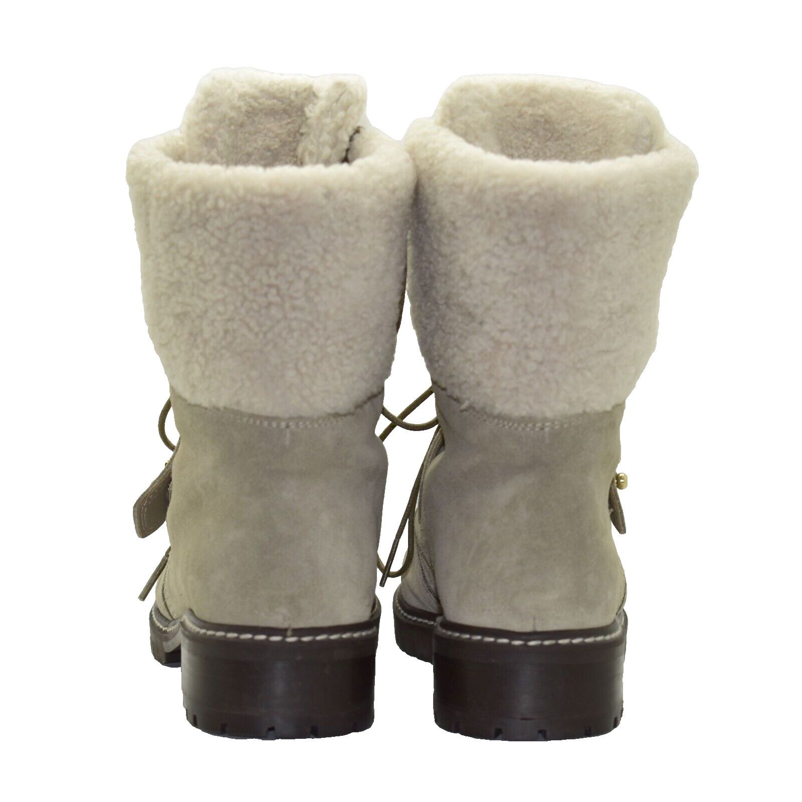 Stuart Weitzman STUART WEITZMAN Ash Suede Faux Fur Lace Up Boot Shoes Size 5 Size US 5 / IT 35 - 5 Thumbnail