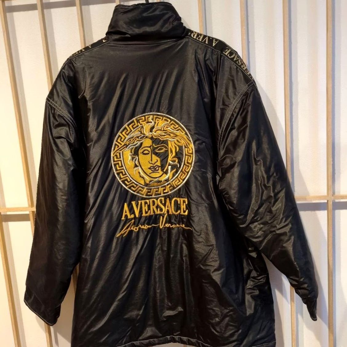 Versace VERSACE Nylon Jacket Men M Black Medusa Logo Embroidery U7861 Anorak Size US M / EU 48-50 / 2 - 2 Thumbnail