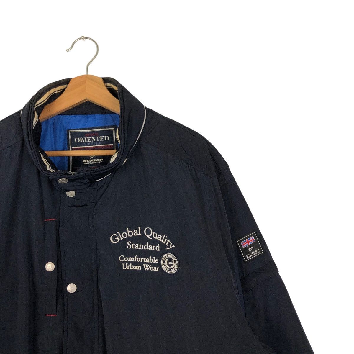 Japanese Brand 🔥VINTAGE BOMBER JACKET RACING BIG LOGO DUNLOP MOTORSPORT Size US L / EU 52-54 / 3 - 5 Thumbnail