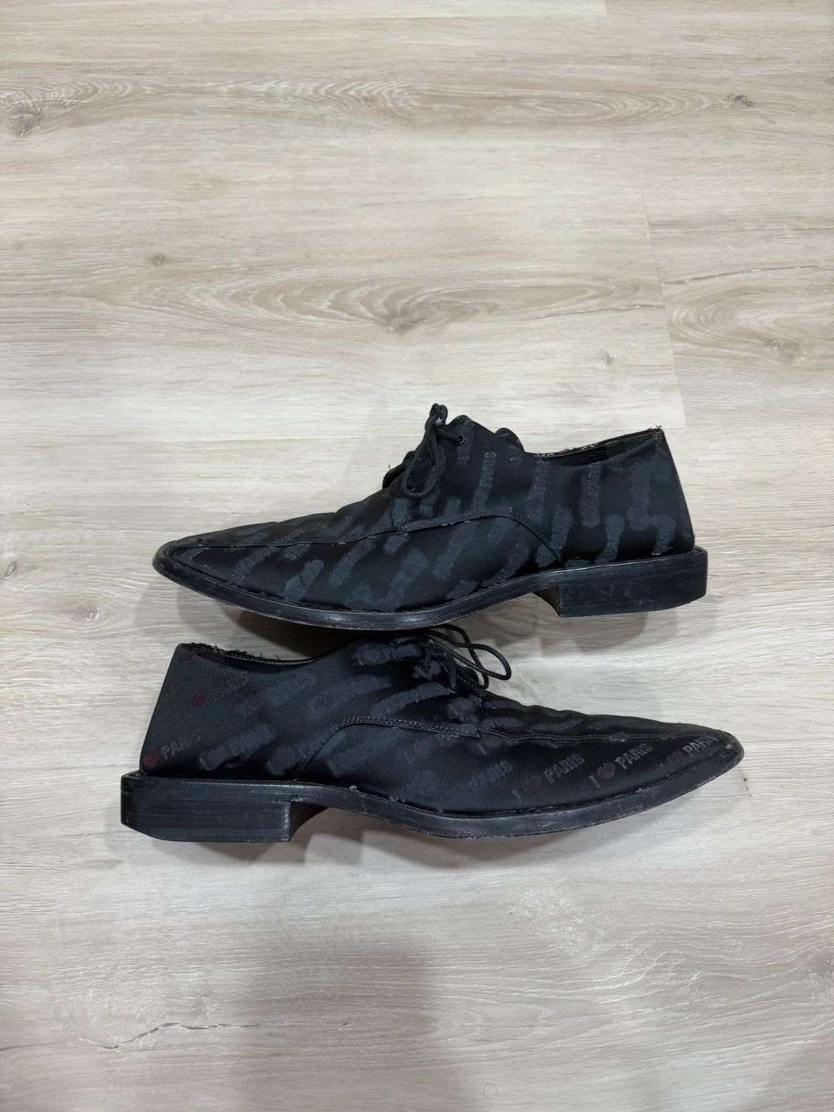 Balenciaga Balenciaga I Heart Paris Canvas Loafers Size US 11 / EU 44 - 2 Thumbnail