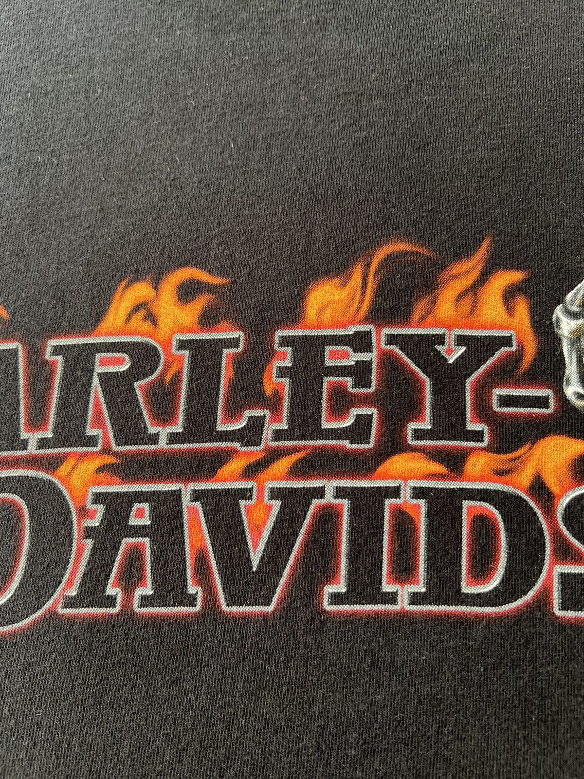 Harley Davidson Vintage 2009 Harley Davidson Fire Flame Long Sleeve T-shirt Size US XXL / EU 58 / 5 - 7 Thumbnail