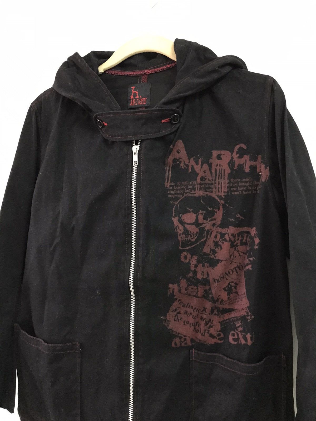 Japanese Brand H. Anarchy Punk Hoodie Jacket Size US S / EU 44-46 / 1 - 3 Thumbnail