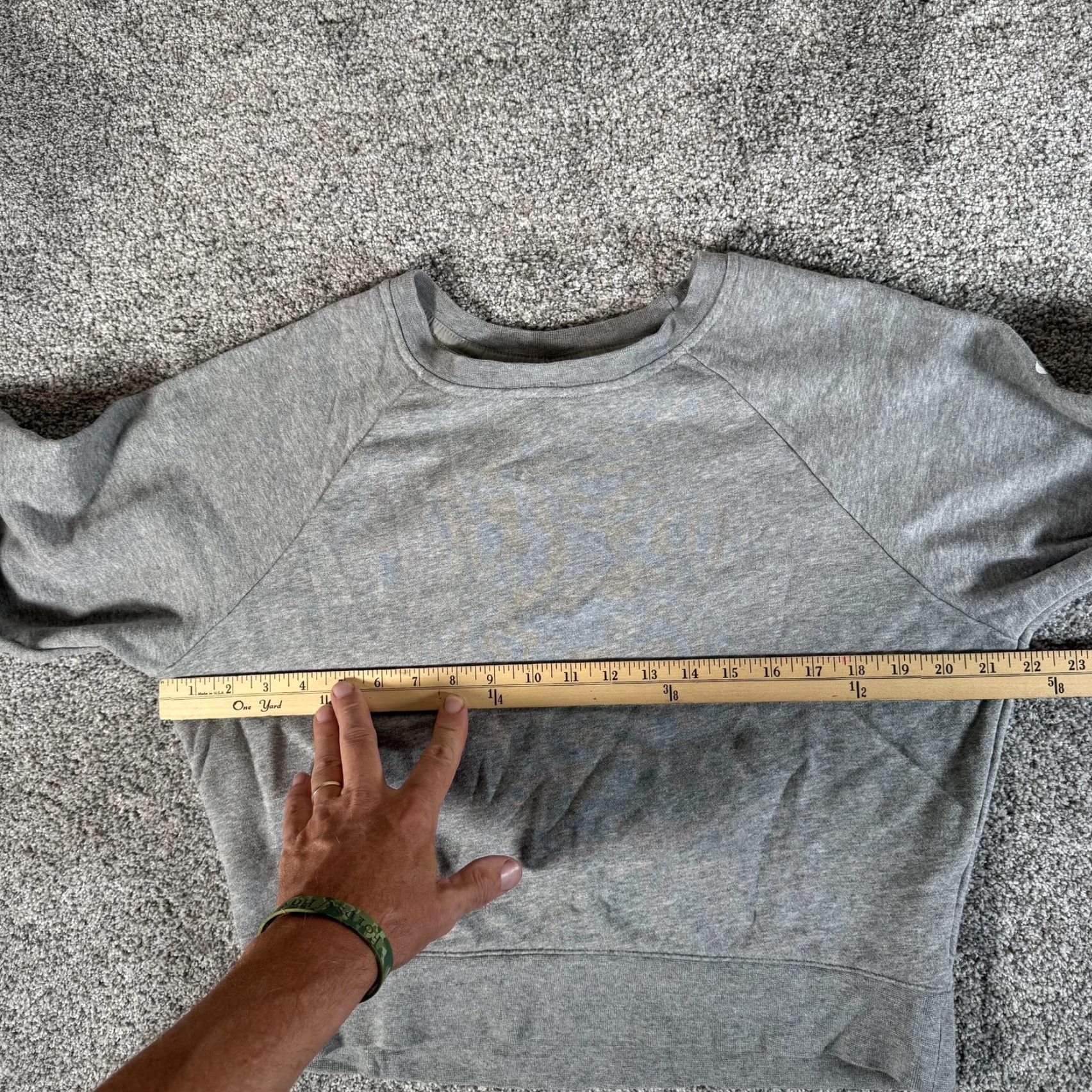 Nike VINTAGE Nike Sweatshirt S Cropped Back Pocket Raglan Sleeves Crew Neck Women’s Small Gray Sports Retro Streetwear Size S / US 4 / IT 40 - 3 Thumbnail