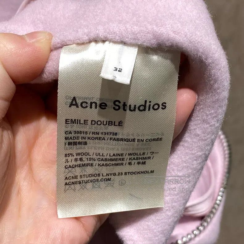 Acne Studios Acne Studios Pink Wool Coat Size 4XL / US 24-26 - 4 Thumbnail