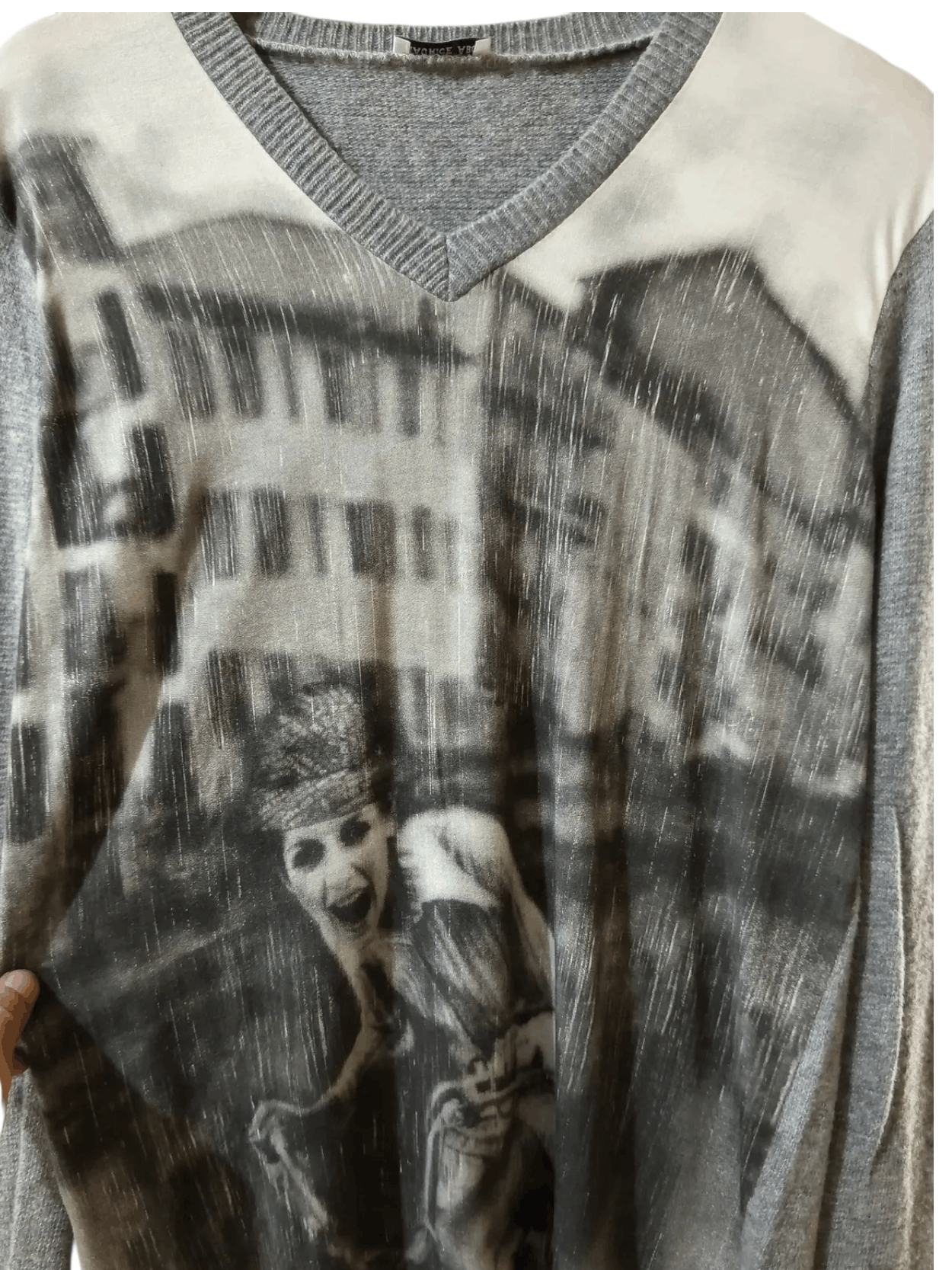 Other Maurice Abot Art Print Knit V-Neck Sweater Size US M / EU 48-50 / 2 - 6 Thumbnail