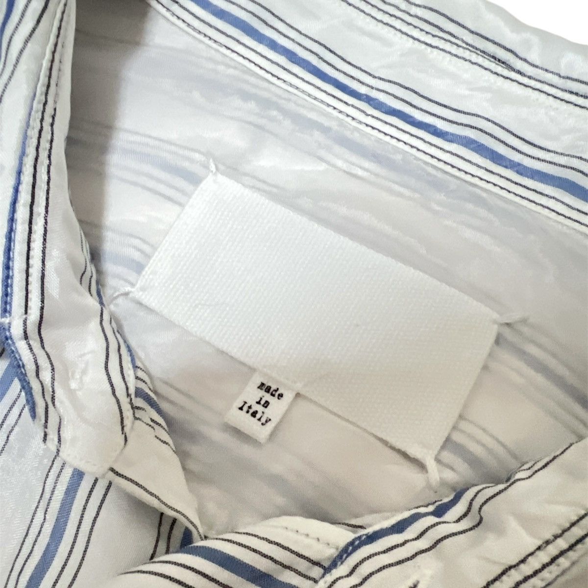 Maison Margiela SS20 Maison Margiela see through striped button ups shirt Size US XL / EU 56 / 4 - 4 Thumbnail