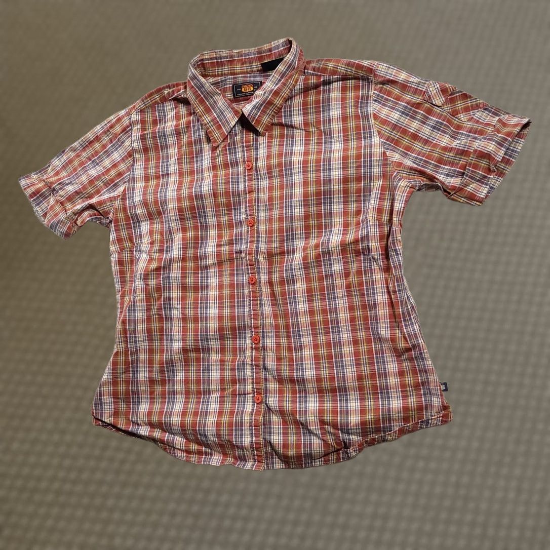 Route 66 Route 66 Western Shirt Women's Large Short Sleeve Button-Up Plaid Western Shirt Size L / US 10 / IT 46 - 1 Thumbnail