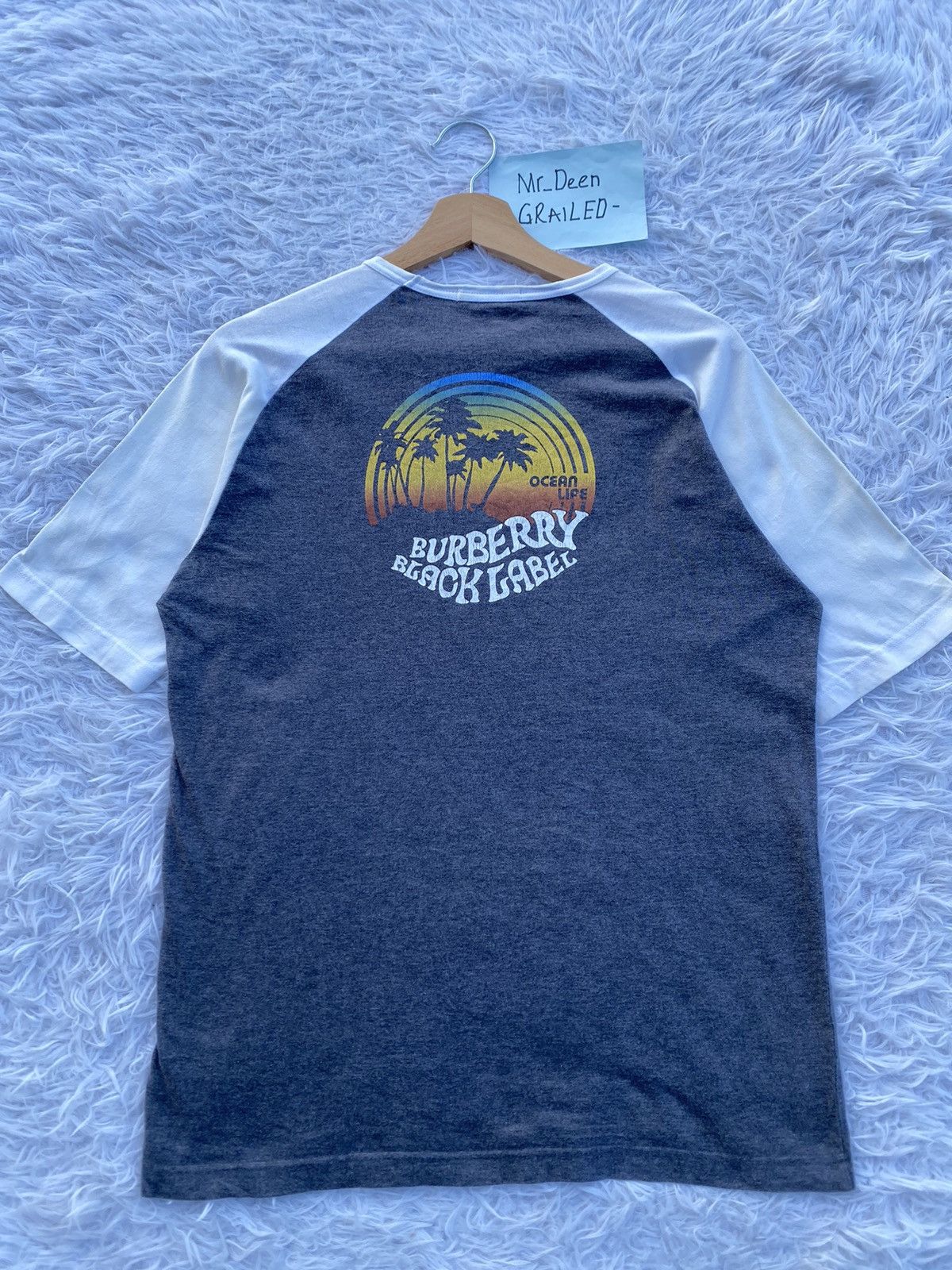 Burberry Rare Vintage Burberry Black Label Ocean Life Tshirt Size US M / EU 48-50 / 2 - 5 Thumbnail