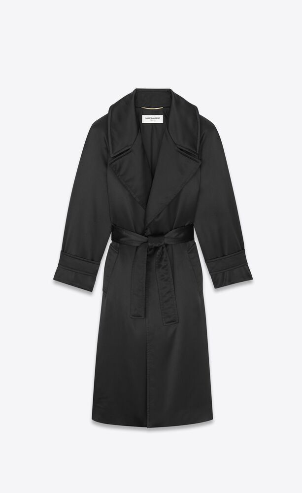 Saint Laurent Paris manteau satin crepe Size US L / EU 52-54 / 3 - 1 Thumbnail