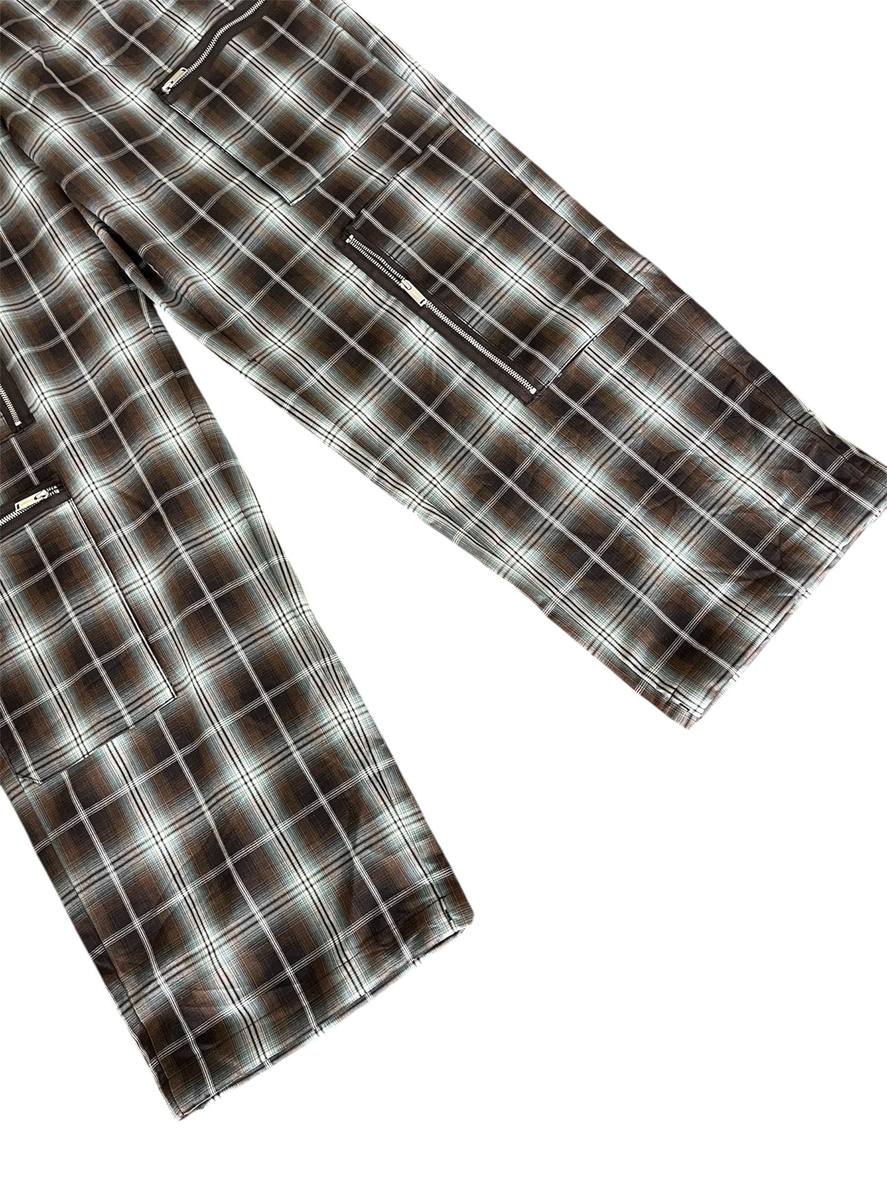 GU × Undercover Gu x undercover Multipocket Zipper Plaid Baggy Pant Size US 35 - 4 Thumbnail