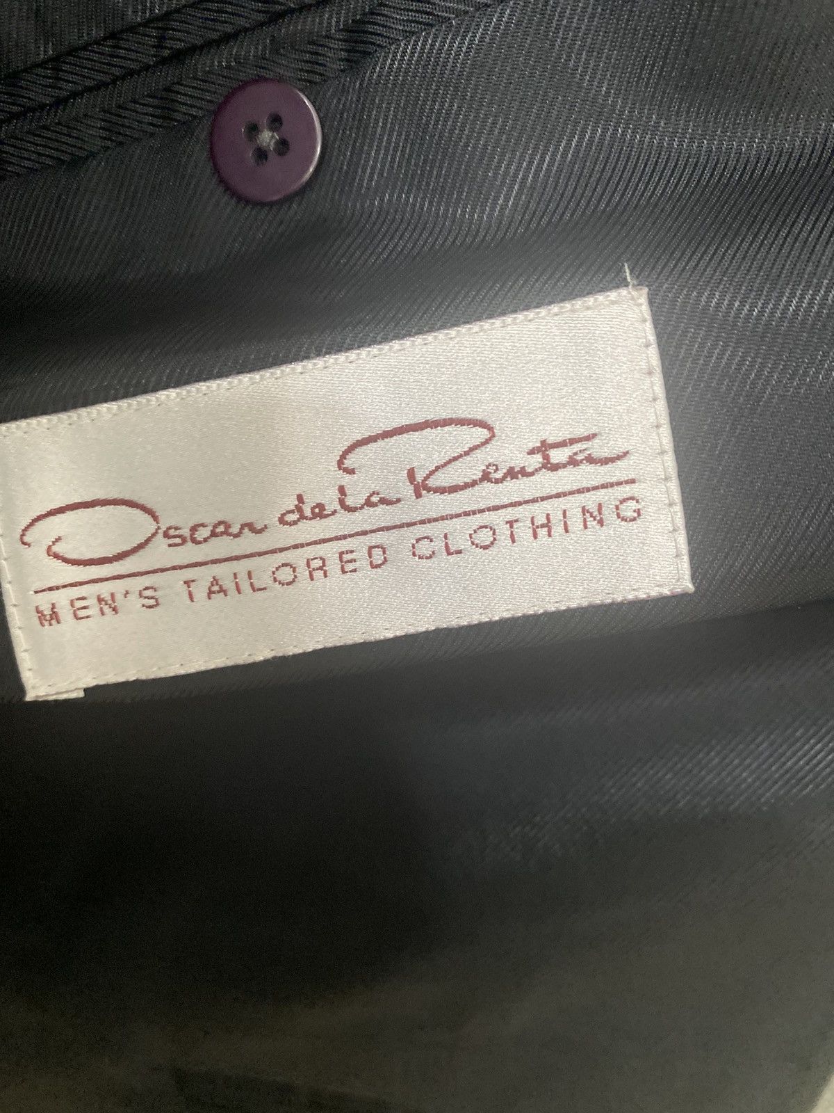 Oscar De La Renta 3 piece men’s suit 42R 36W taupe brown wool NWT Size 42R - 3 Thumbnail