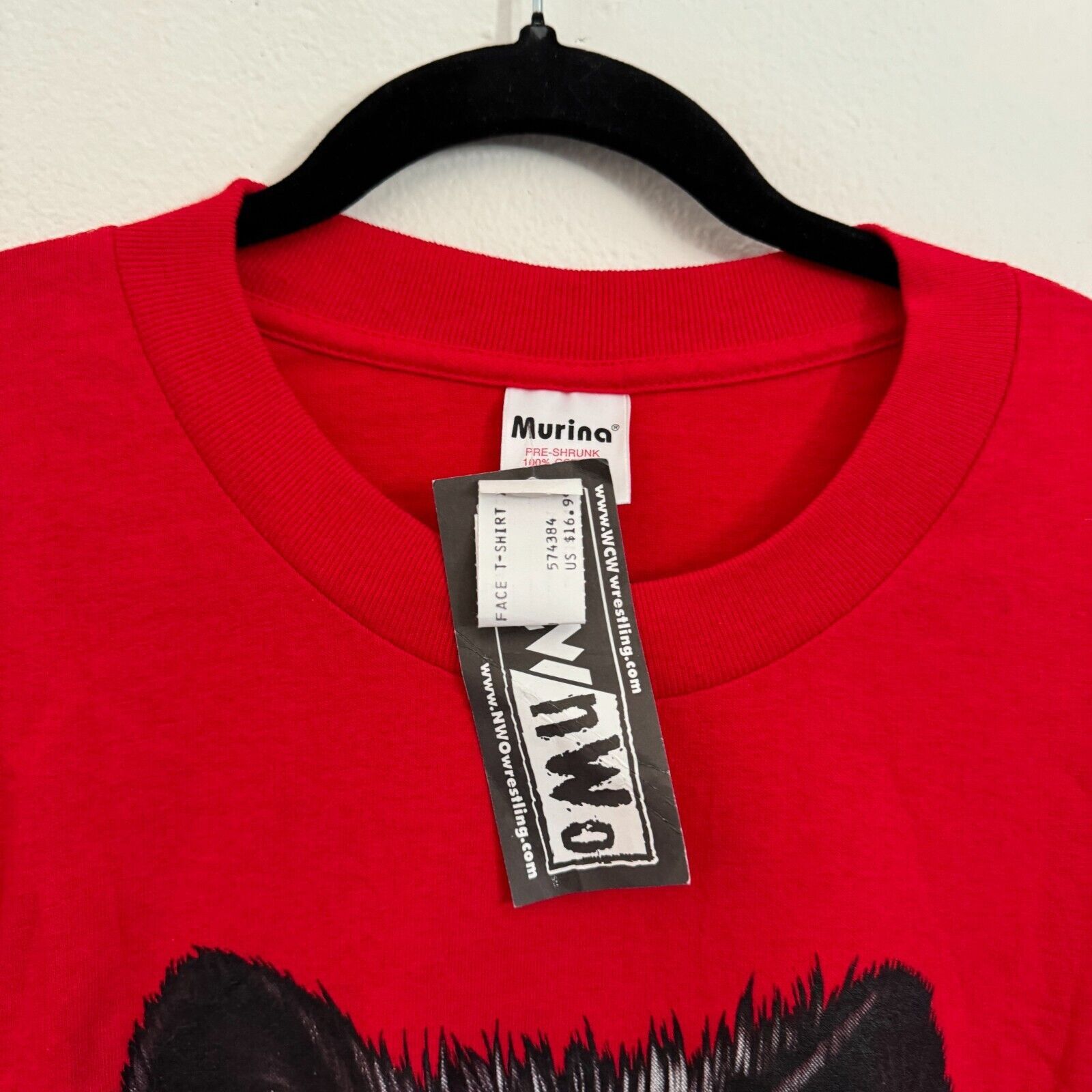 Vintage Vintage 90s NWO New World Order Wrestling Red Wolf Pack XL Size US XL / EU 56 / 4 - 5 Thumbnail
