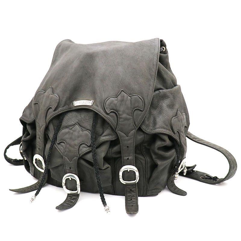 image of Chrome Hearts Fleurknee Backpack in Black, Men's
