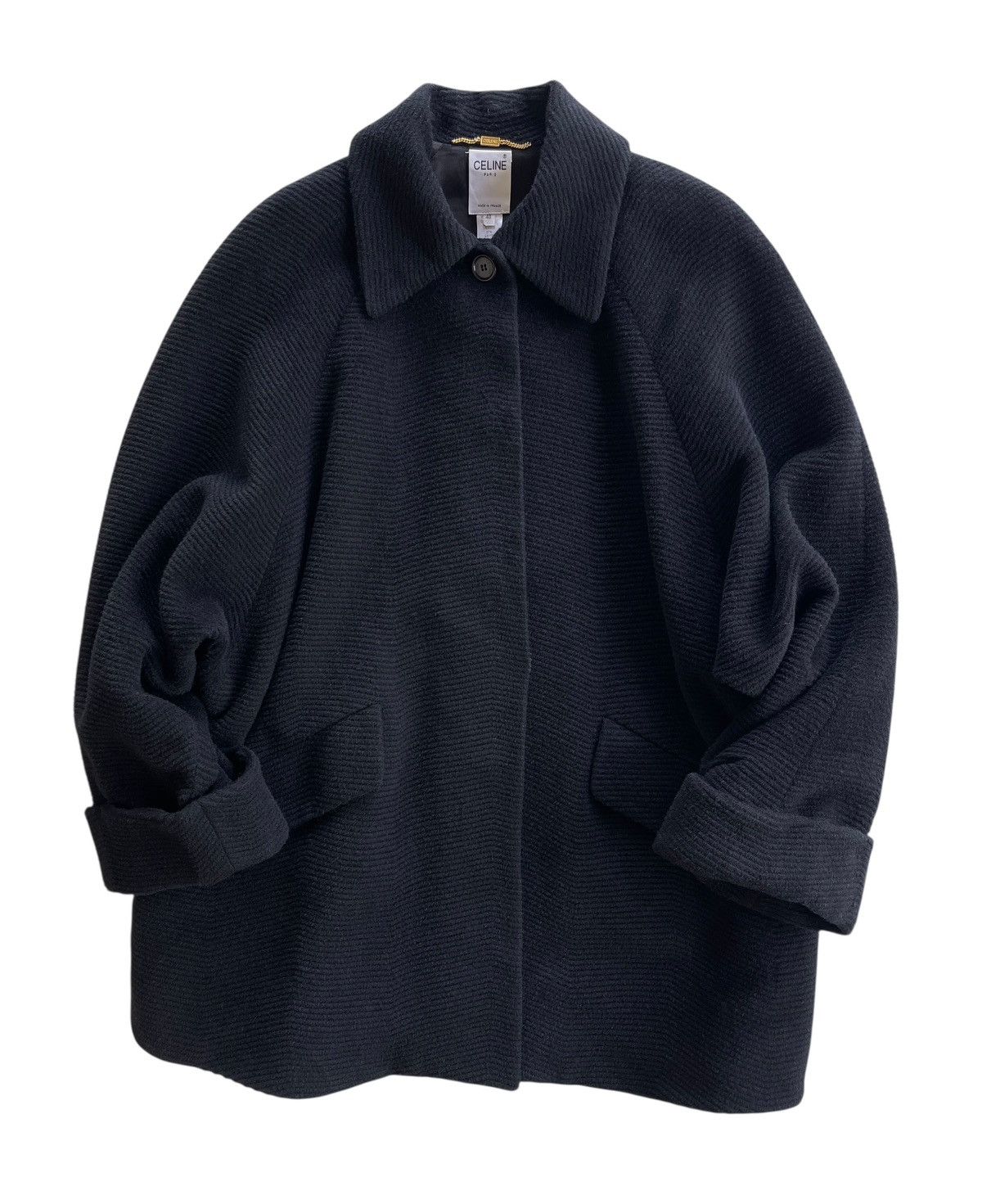 Celine 90s Celine Luxury Oversize Mohair Coat Size M / US 6-8 / IT 42-44 - 1 Thumbnail