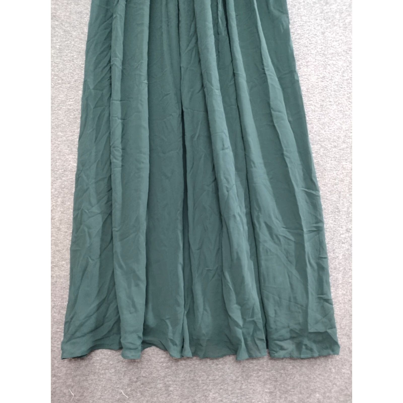 Vintage Wedtrend Maxi Dress XL Green Embroidered Lace Halter Top Sleeveless Floral Long Dress Women Mens? Size XL / US 12-14 / IT 48-50 - 6 Thumbnail