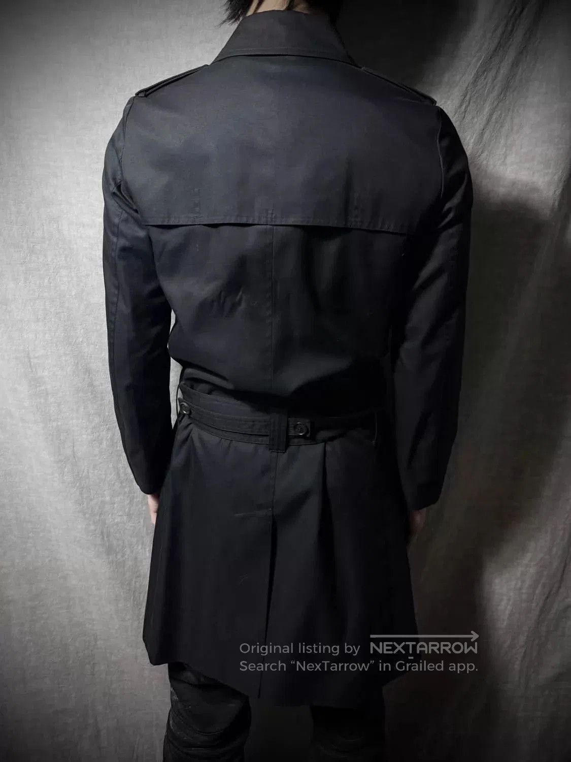 Dior Black Double-Breasted Trench Coat Size S. Size US S / EU 44-46 / 1 - 7 Thumbnail
