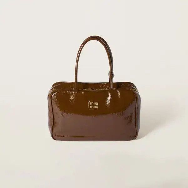 Beau Naplak Patent Leather Bag